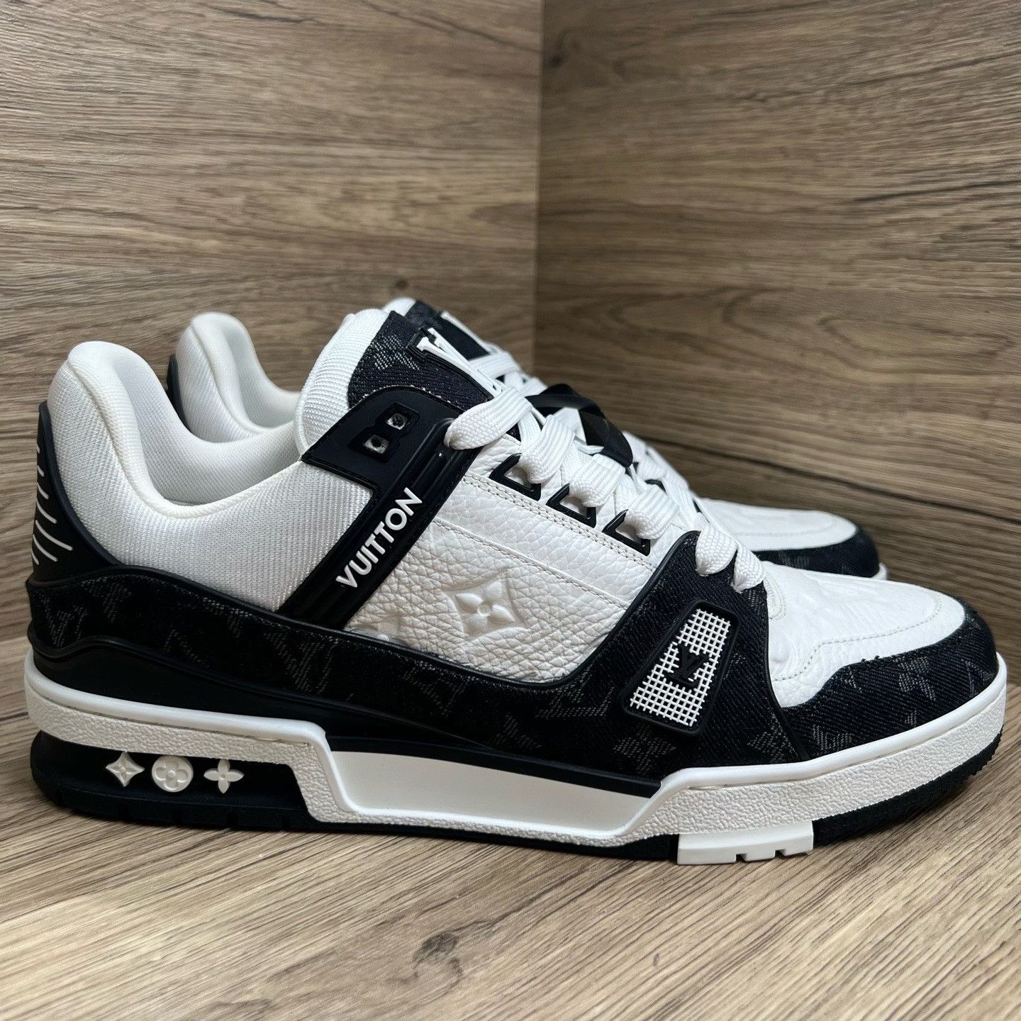 Louis Vuitton Louis Vuitton Training Denim Black Lowtop Sneakers 9 Men Size US 9 / EU 42 - 5 Thumbnail