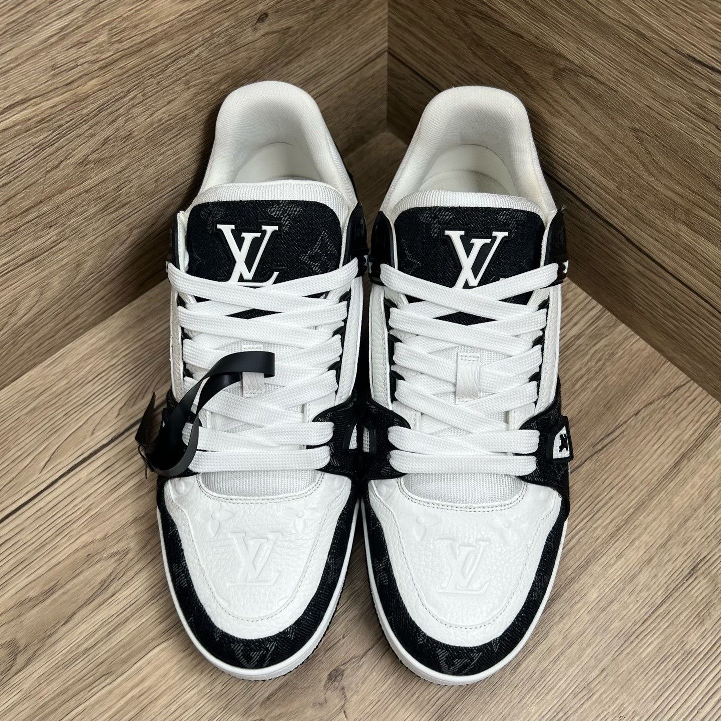 Louis Vuitton Louis Vuitton Training Denim Black Lowtop Sneakers 9 Men Size US 9 / EU 42 - 4 Thumbnail