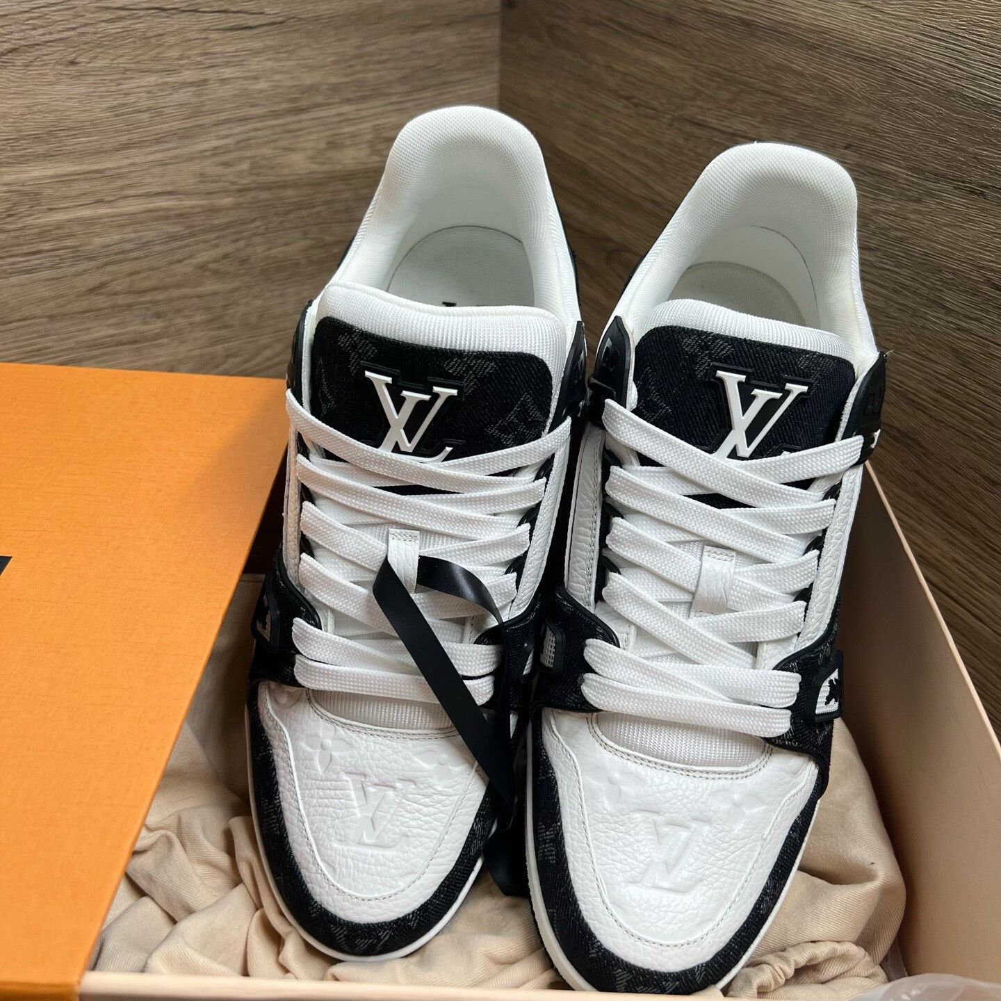 Louis Vuitton Louis Vuitton Training Denim Black Lowtop Sneakers 9 Men Size US 9 / EU 42 - 3 Thumbnail