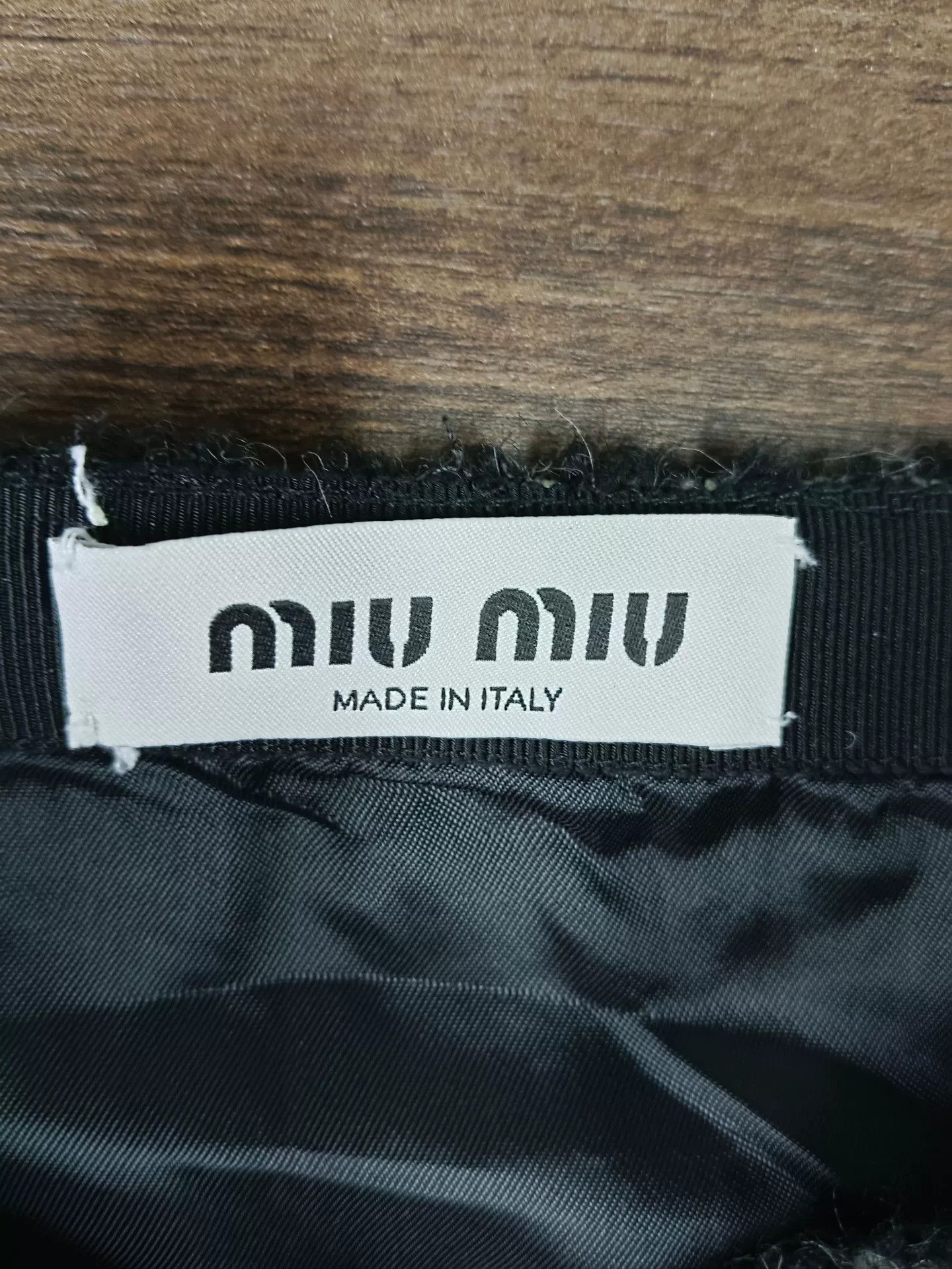 Miu Miu Miu Miu Herringbone Mini Skirt IT 40 Size 27" / US 4 / IT 40 - 3 Thumbnail