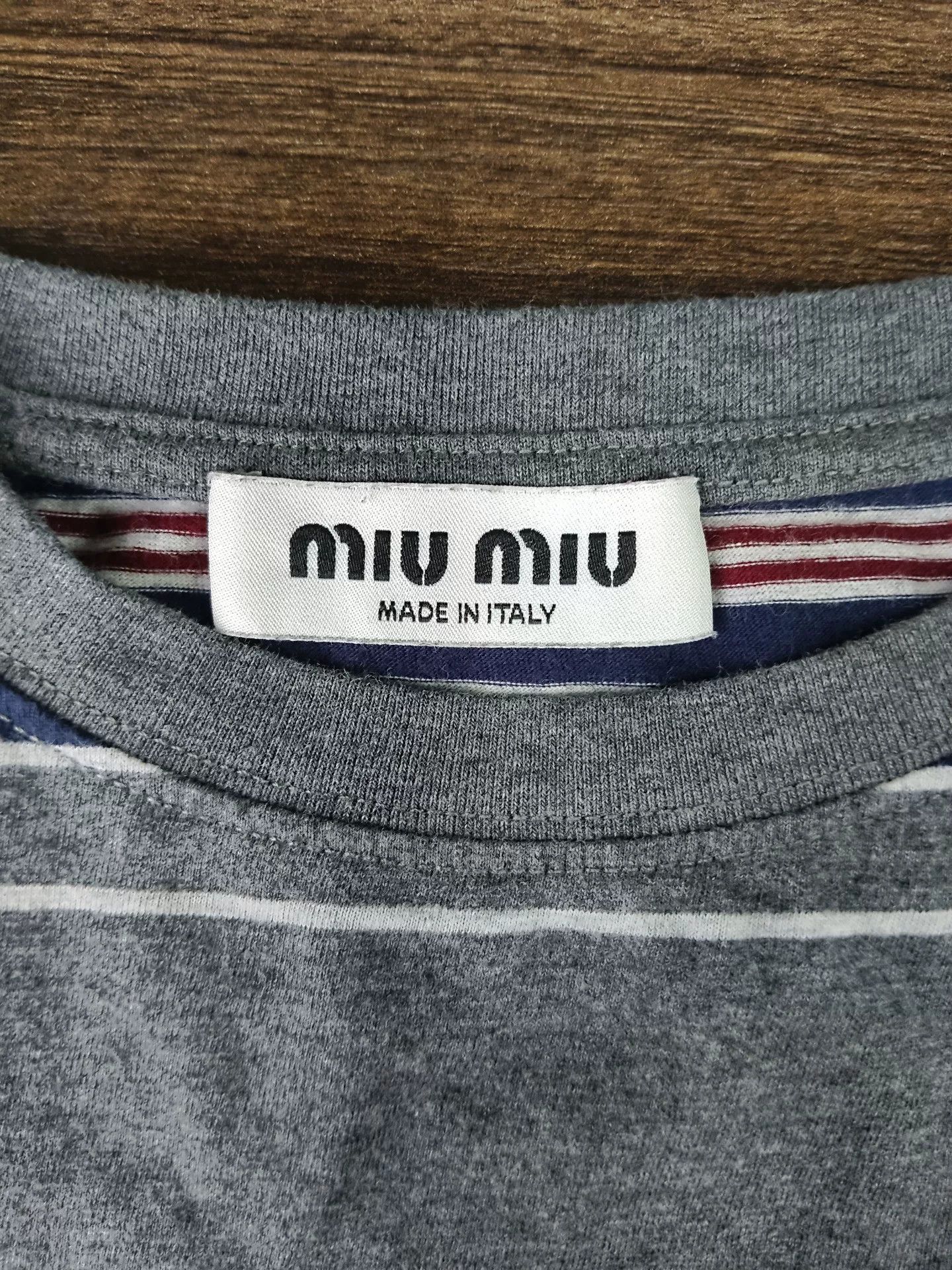 Miu Miu Miu Miu Striped Long Sleeve T-Shirt XS Size XS / US 0-2 / IT 36-38 - 4 Thumbnail