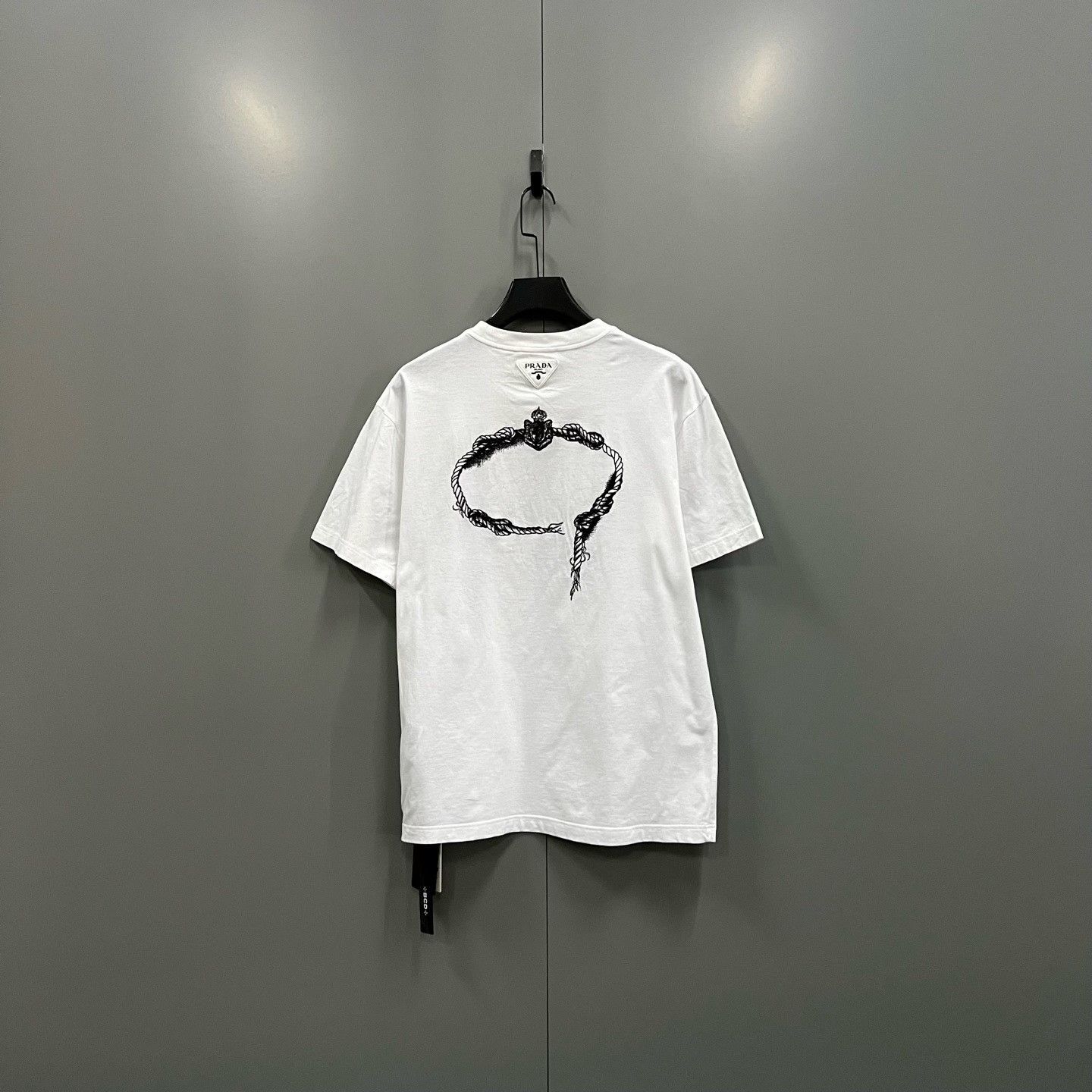 Prada Prada Printed White T-Shirt l Men Size US L / EU 52-54 / 3 - 3 Thumbnail