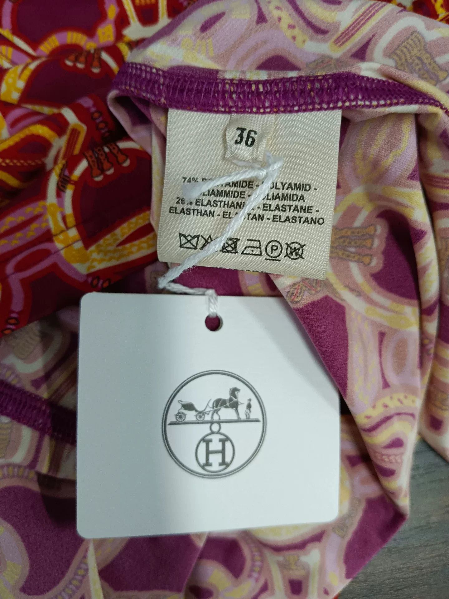 Hermes Hermes Fantaisie Stirrup Jersey Mini Dress FR 36 Size XS / US 0-2 / IT 36-38 - 5 Thumbnail