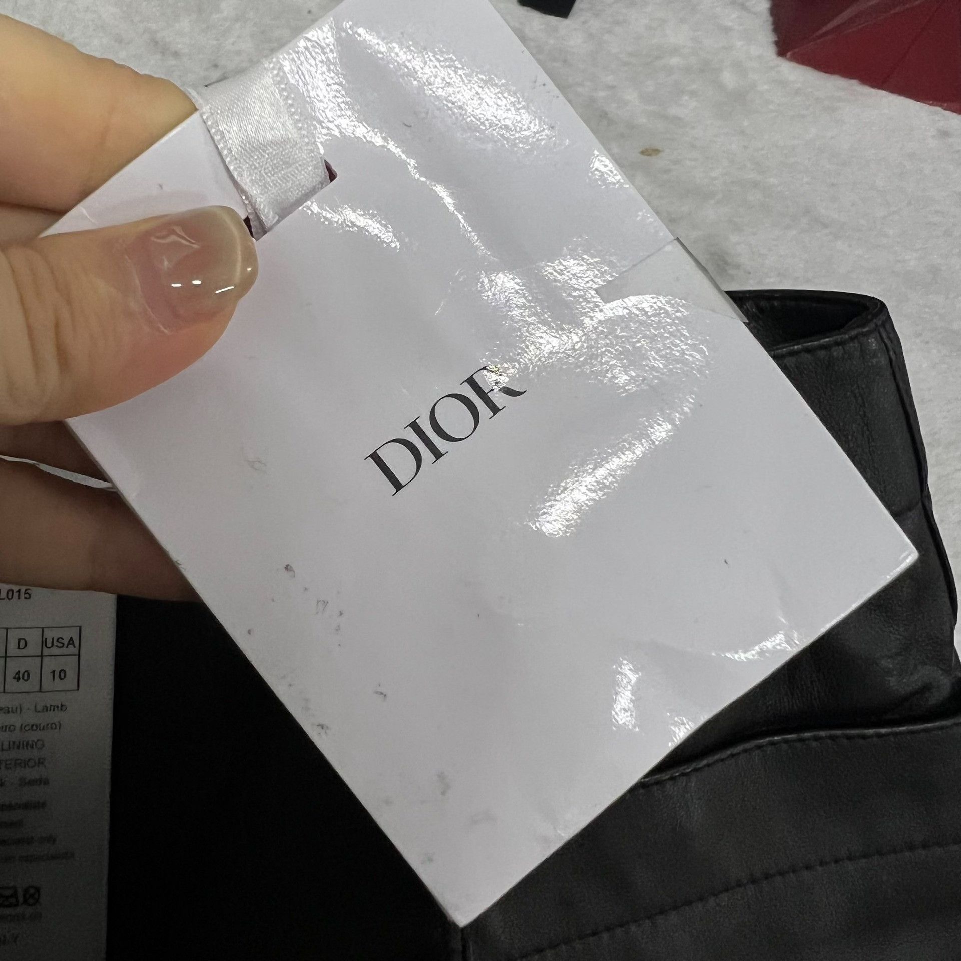 Dior Dior Leather Black Skirt 38 Women Size 38" / US 16 / IT 52 - 5 Thumbnail