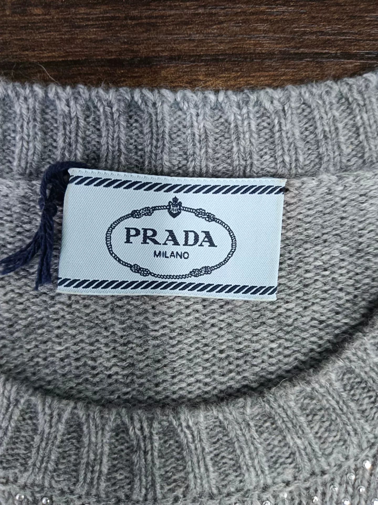 Prada Prada Beaded Knit Sweater Size 36 Size XS / US 0-2 / IT 36-38 - 3 Thumbnail