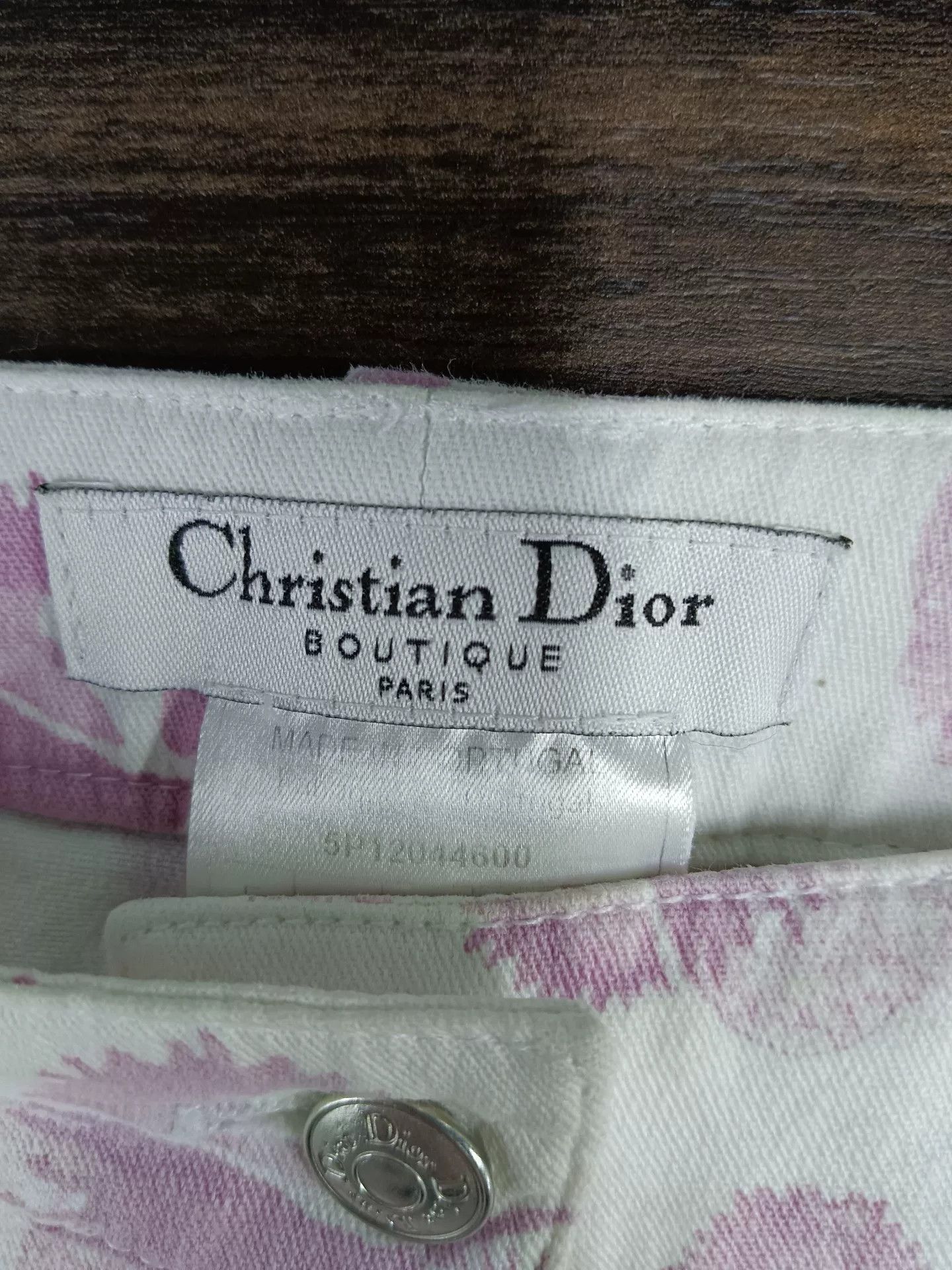 Dior Dior Pink Pansy Oblique Jeans FR 34 Size 25" / US 0 / IT 36 - 4 Thumbnail