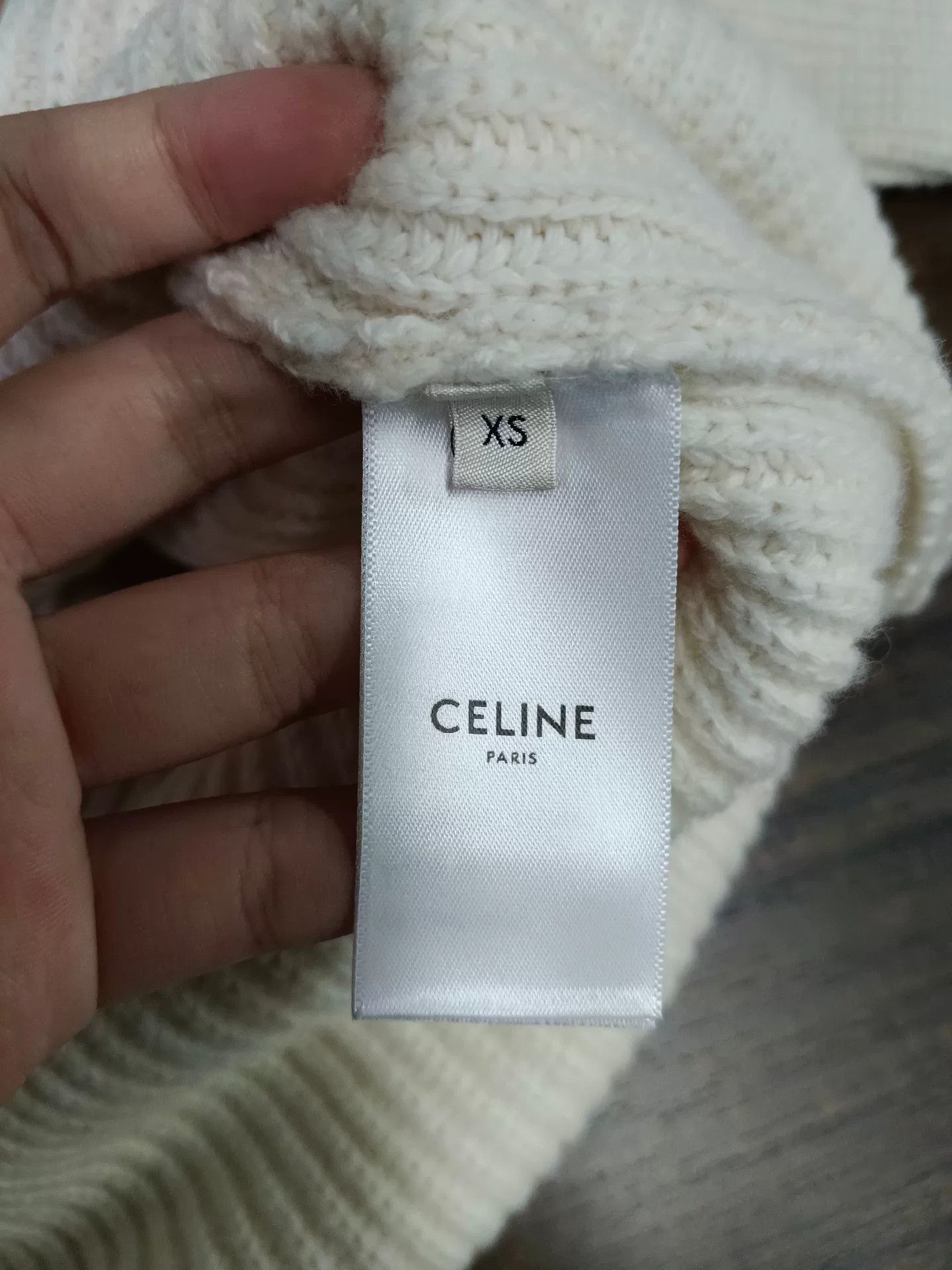 Celine Celine Studded Logo Ribbed Sweater XS Size XS / US 0-2 / IT 36-38 - 5 Thumbnail