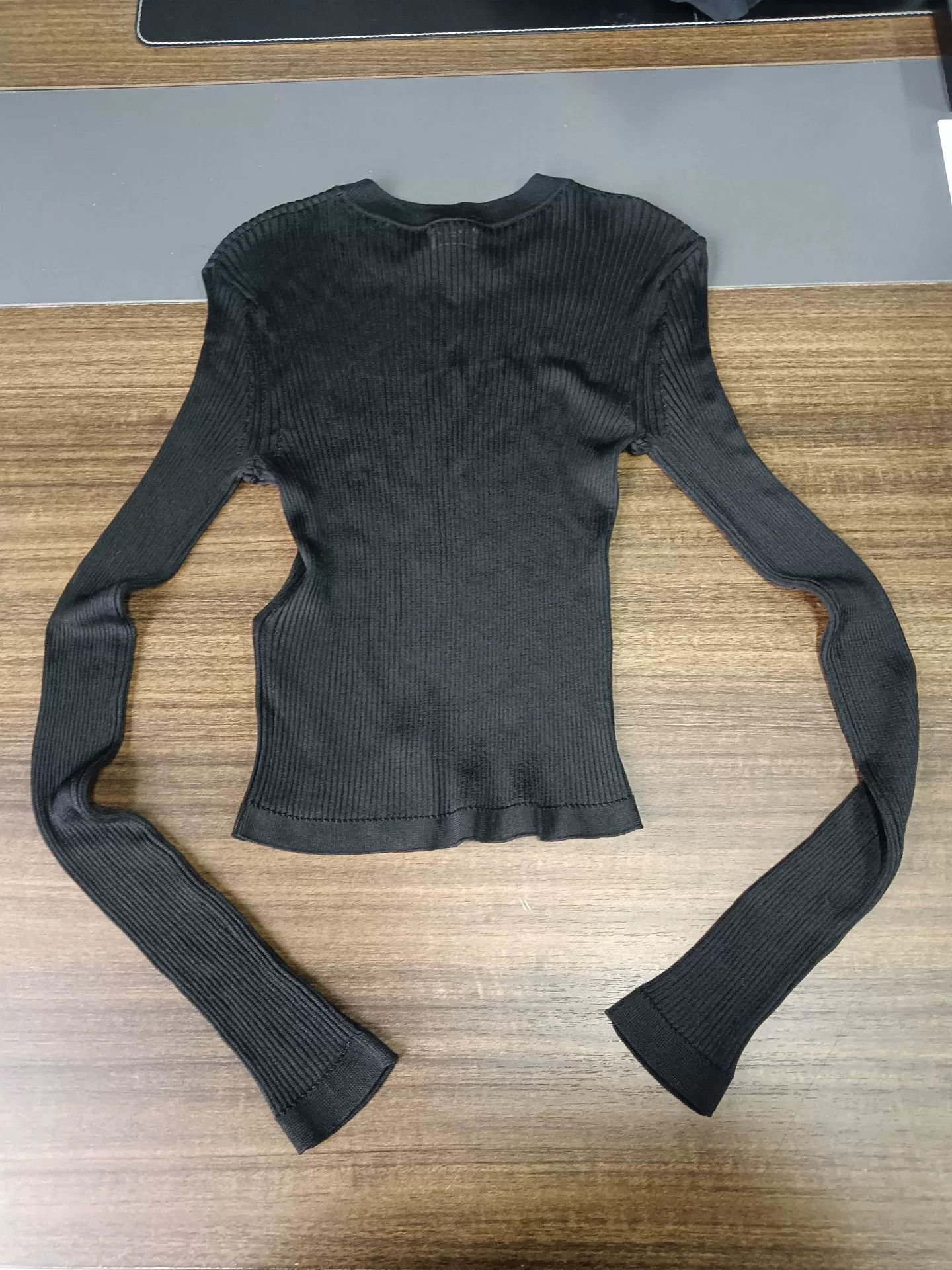 Saint Laurent Paris Saint Laurent Ribbed Knit Logo Sweater Size M Size M / US 6-8 / IT 42-44 - 3 Thumbnail