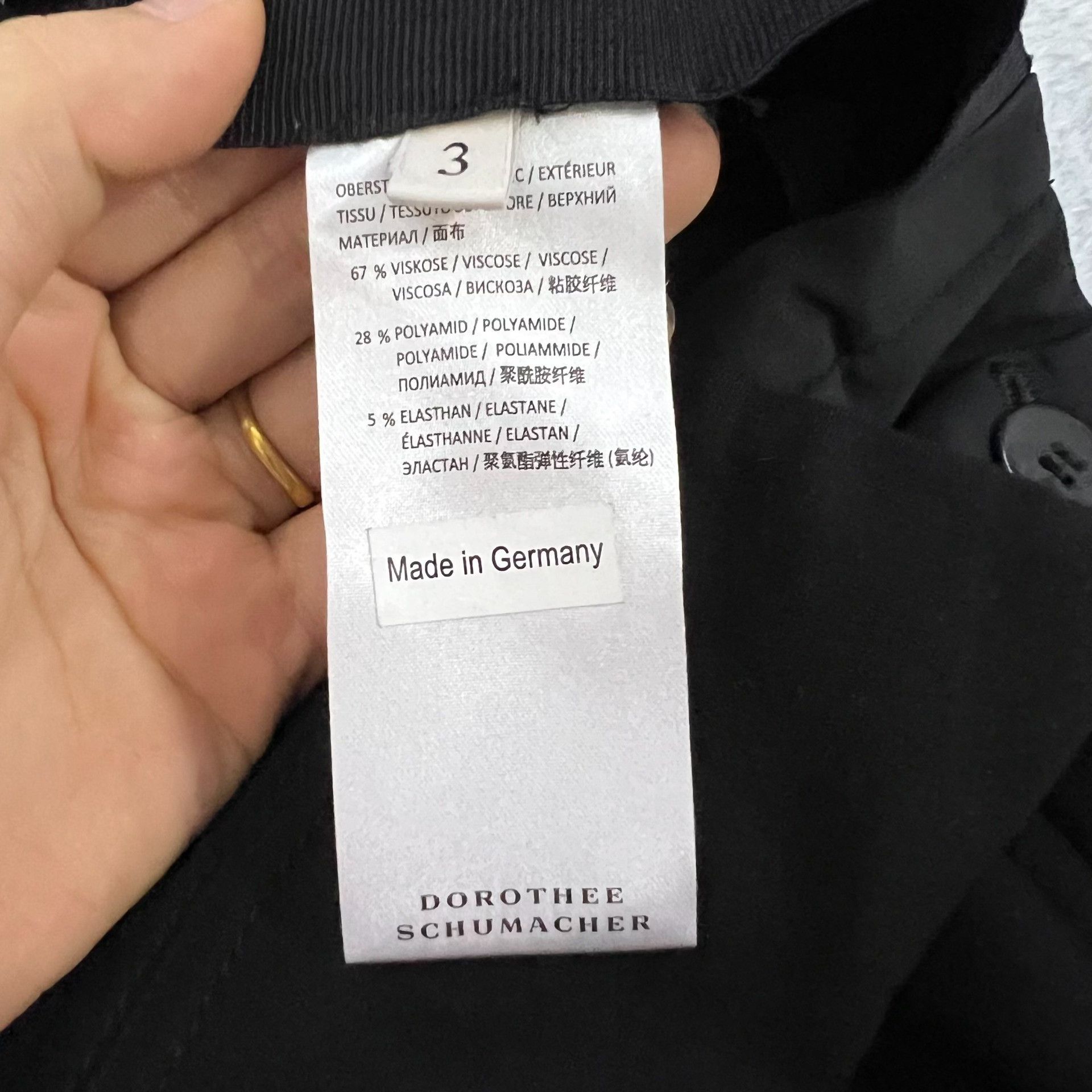 DOROTHEE SCHUMACHER Dorothee Schumacher High-Waist Black Pants 30 Women Size 30" / US 8 / IT 44 - 4 Thumbnail