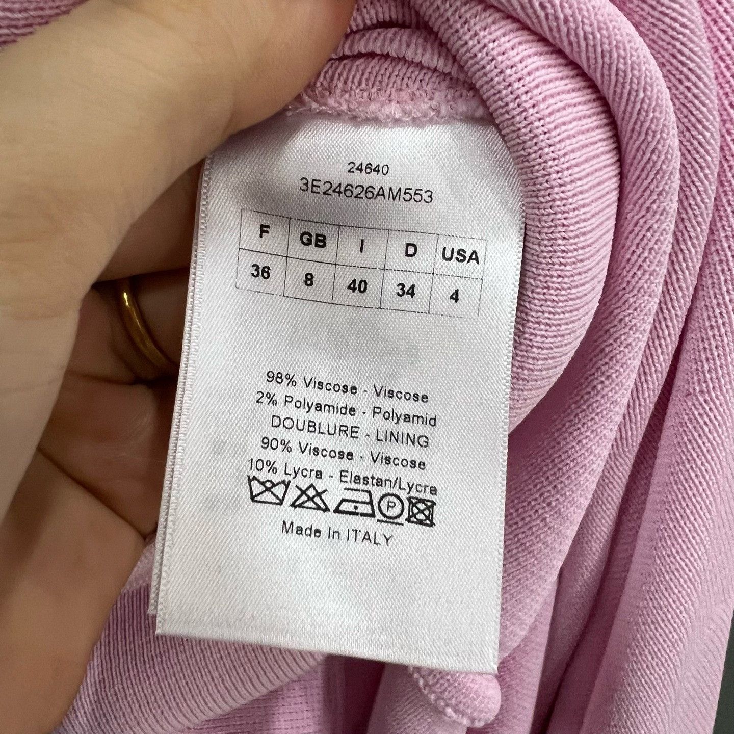 Dior Dior Pink Dress it_36 Women Size XS / US 0-2 / IT 36-38 - 3 Thumbnail