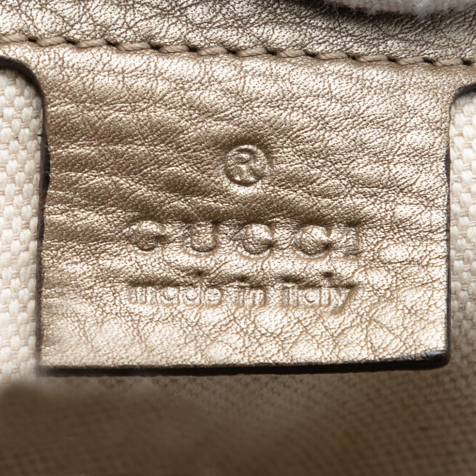 Gucci Metallic Grained Leather Bella Tote Size ONE SIZE - 5 Thumbnail