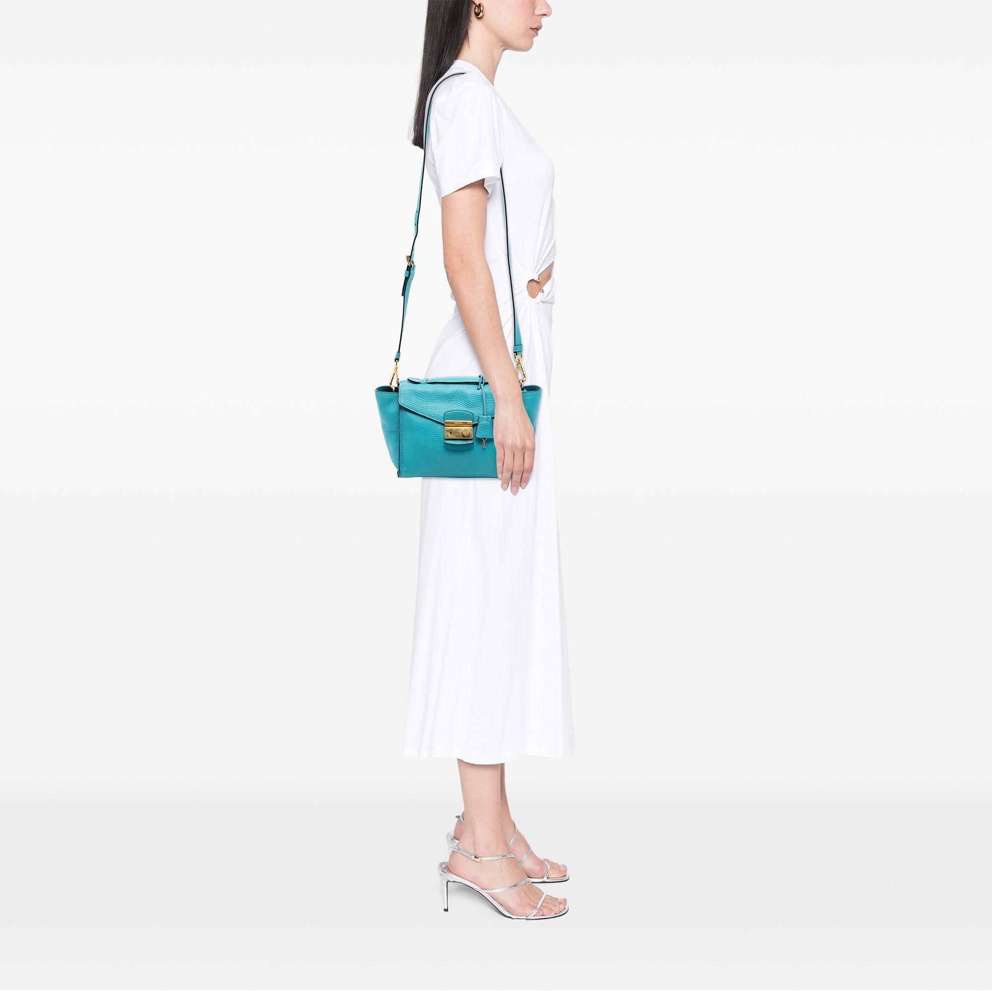 Prada Vitello Daino Sound Lock Satchel Size ONE SIZE - 7 Thumbnail