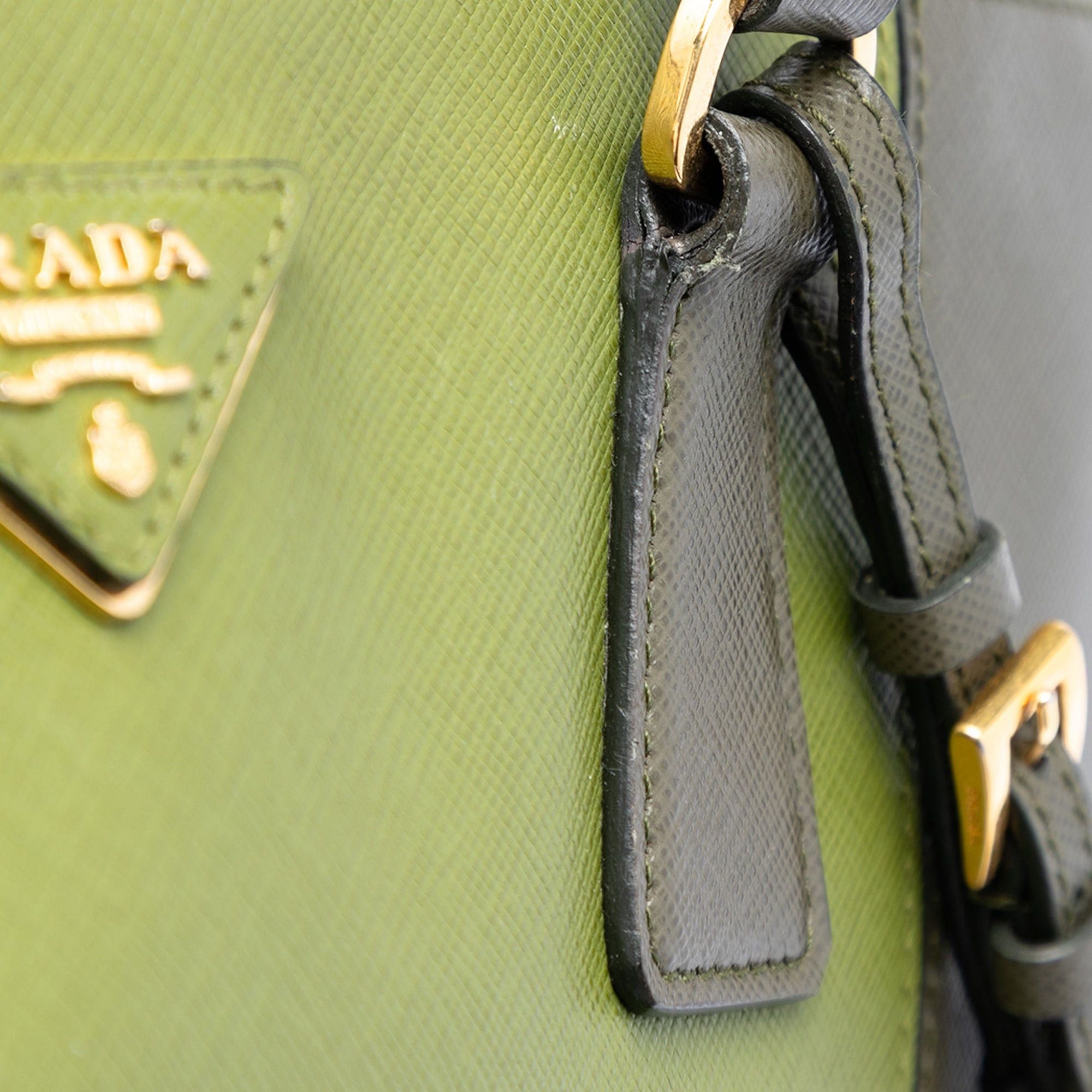 Prada Medium Bicolor Saffiano Lux Galleria Double Zip Satchel Size ONE SIZE - 6 Thumbnail