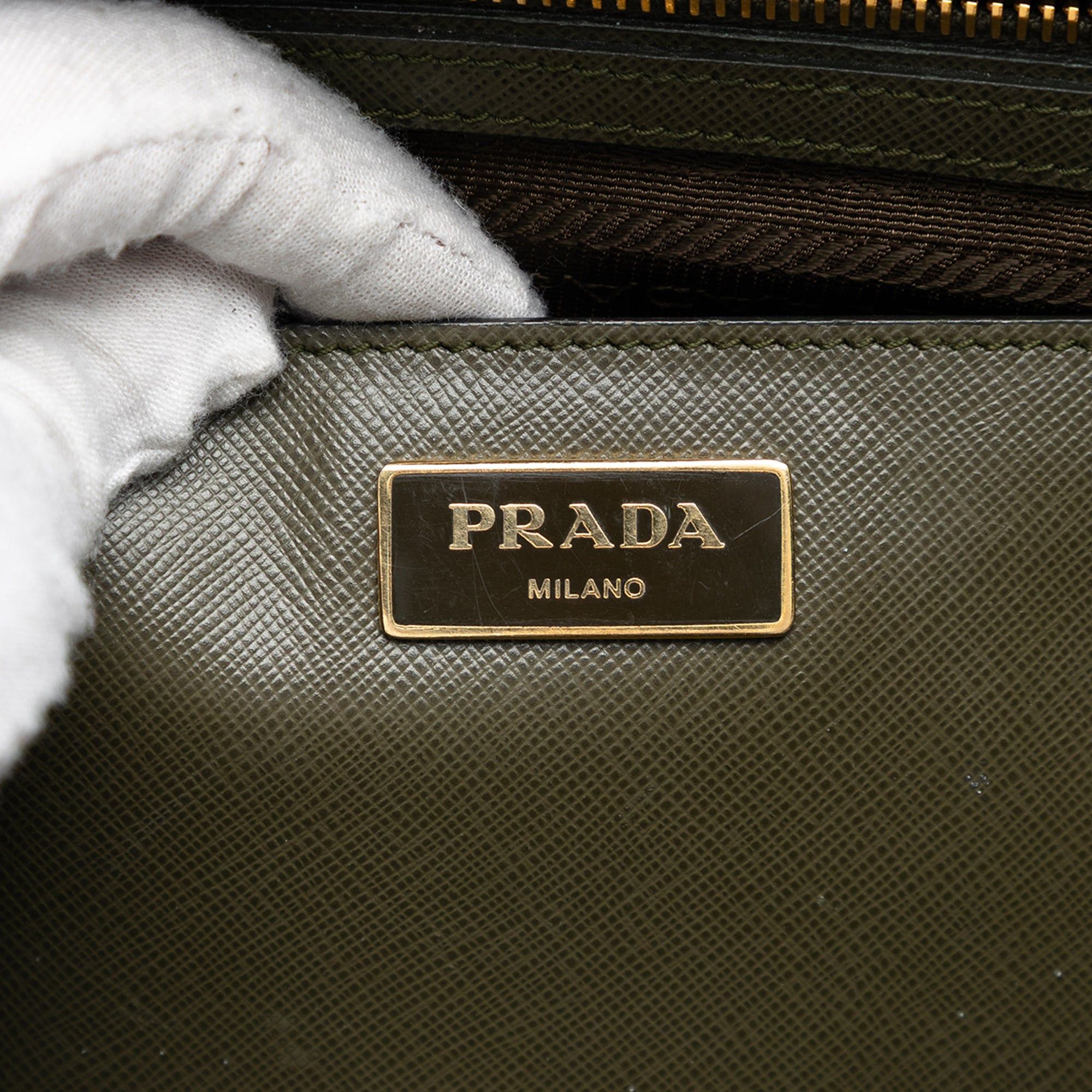 Prada Medium Bicolor Saffiano Lux Galleria Double Zip Satchel Size ONE SIZE - 5 Thumbnail