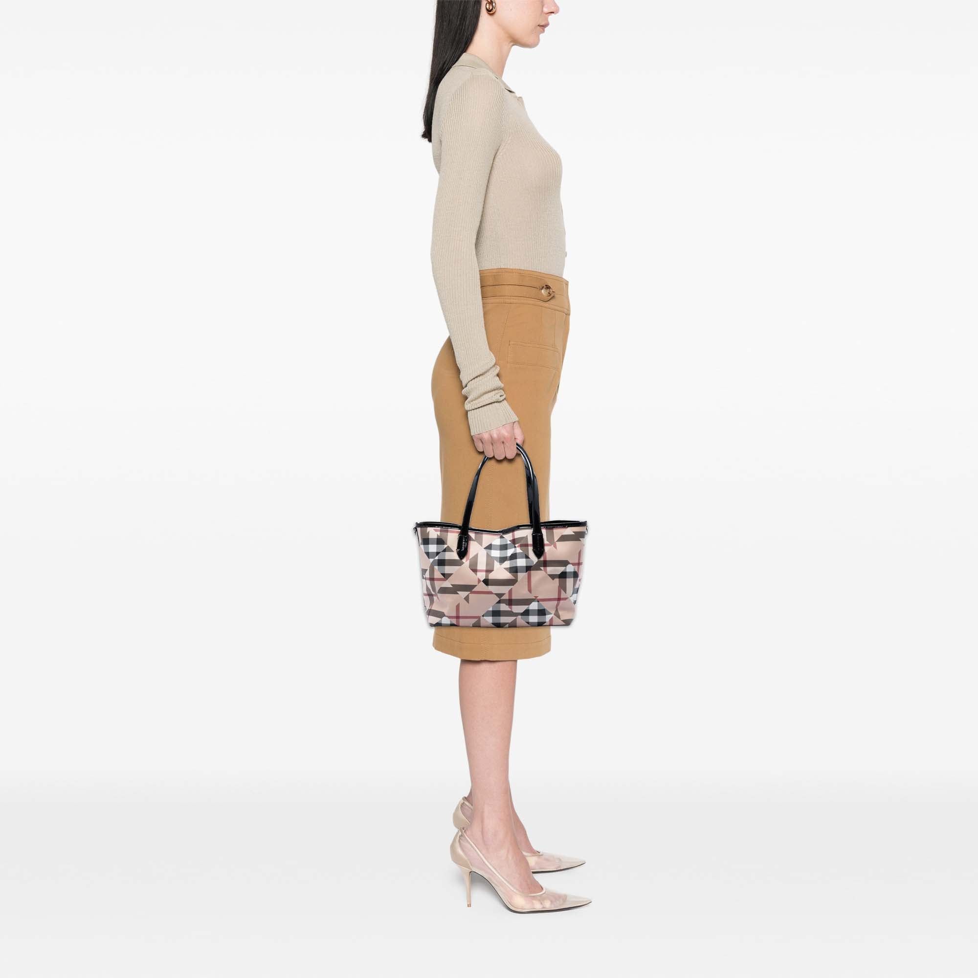 Burberry House Check Coated Canvas Satchel Size ONE SIZE - 6 Thumbnail