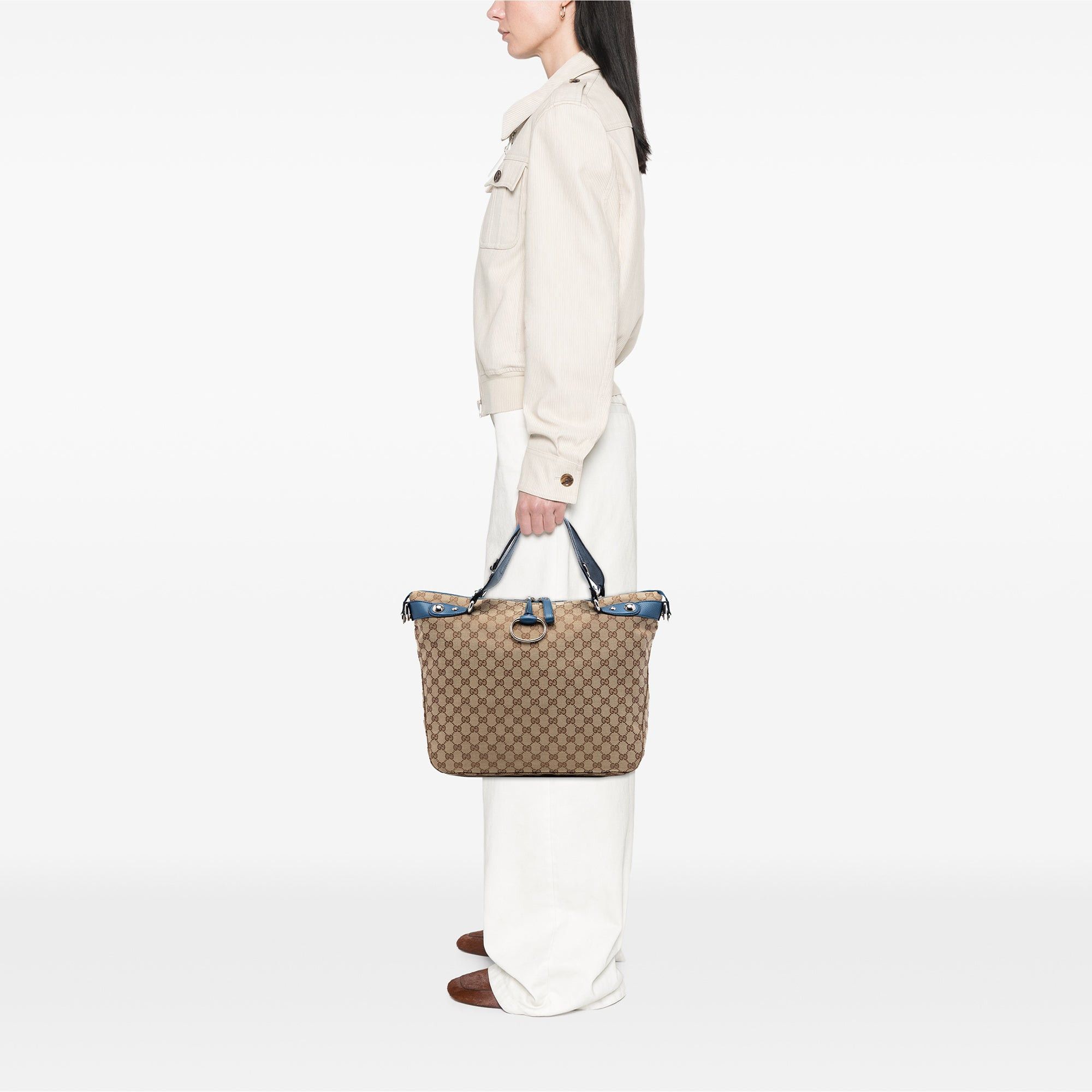 Gucci Large GG Canvas Icon Bit Satchel Size ONE SIZE - 7 Thumbnail