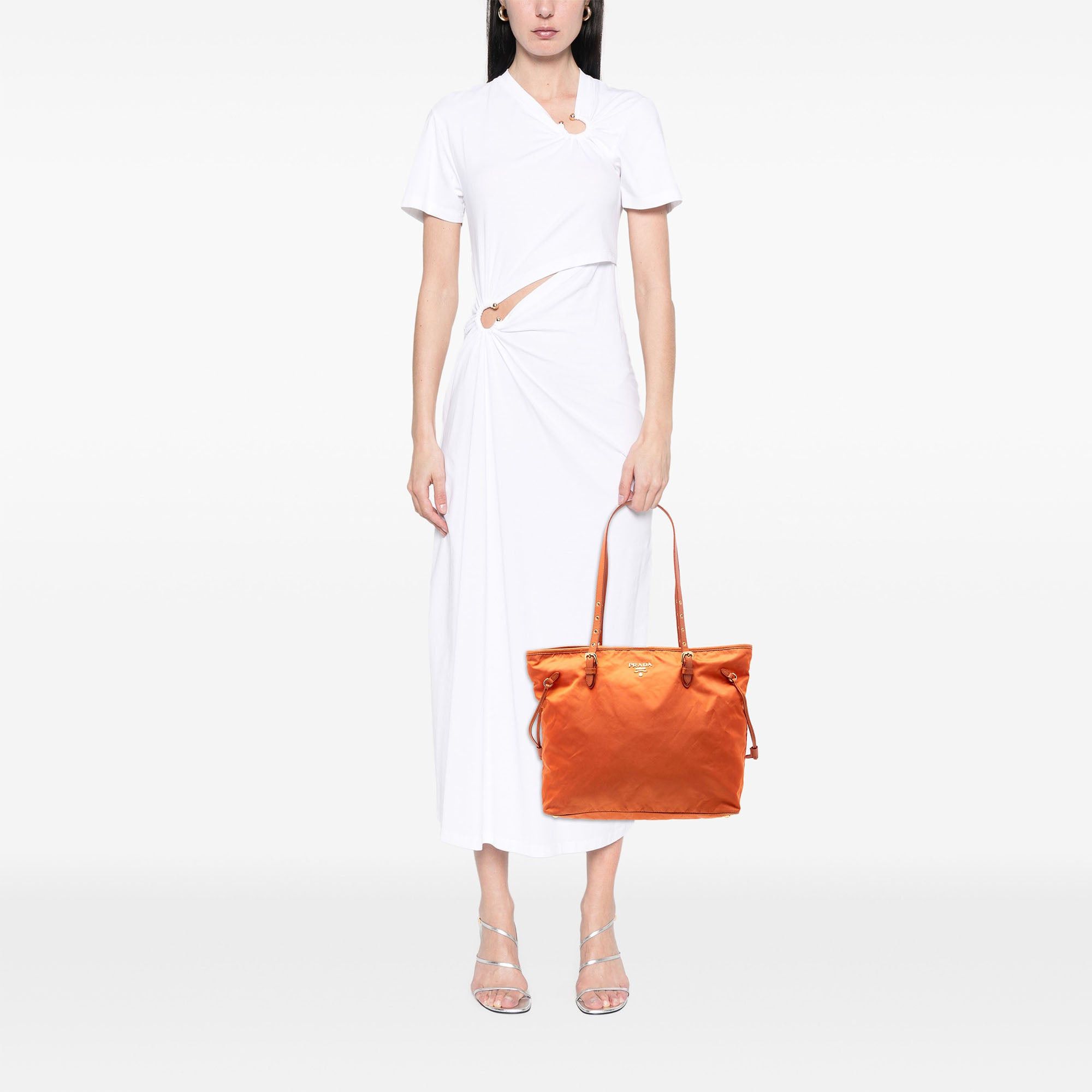 Prada Saffiano Trimmed Tessuto Tote Size ONE SIZE - 6 Thumbnail