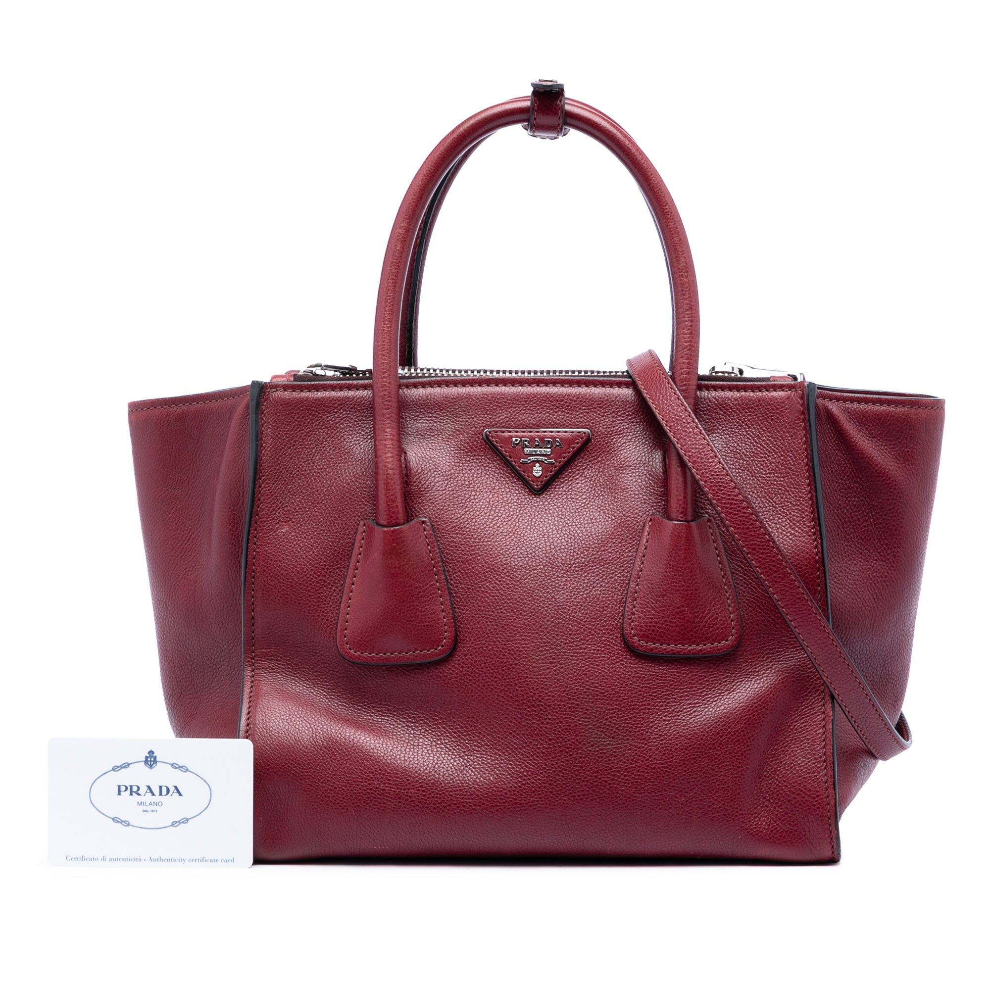 Prada Glace Calf Twin Pocket Satchel Size ONE SIZE - 7 Thumbnail