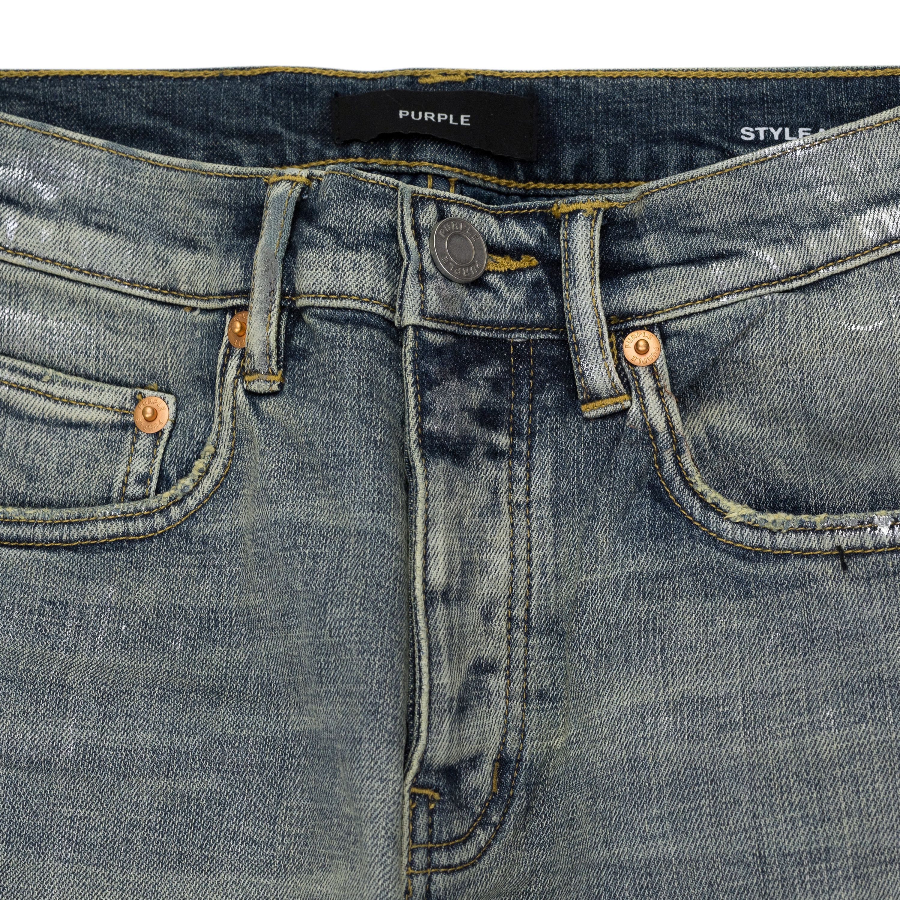 Purple Brand Metallic Silver P001 Jeans SIZE 30 Size US 30 / EU 46 - 3 Thumbnail