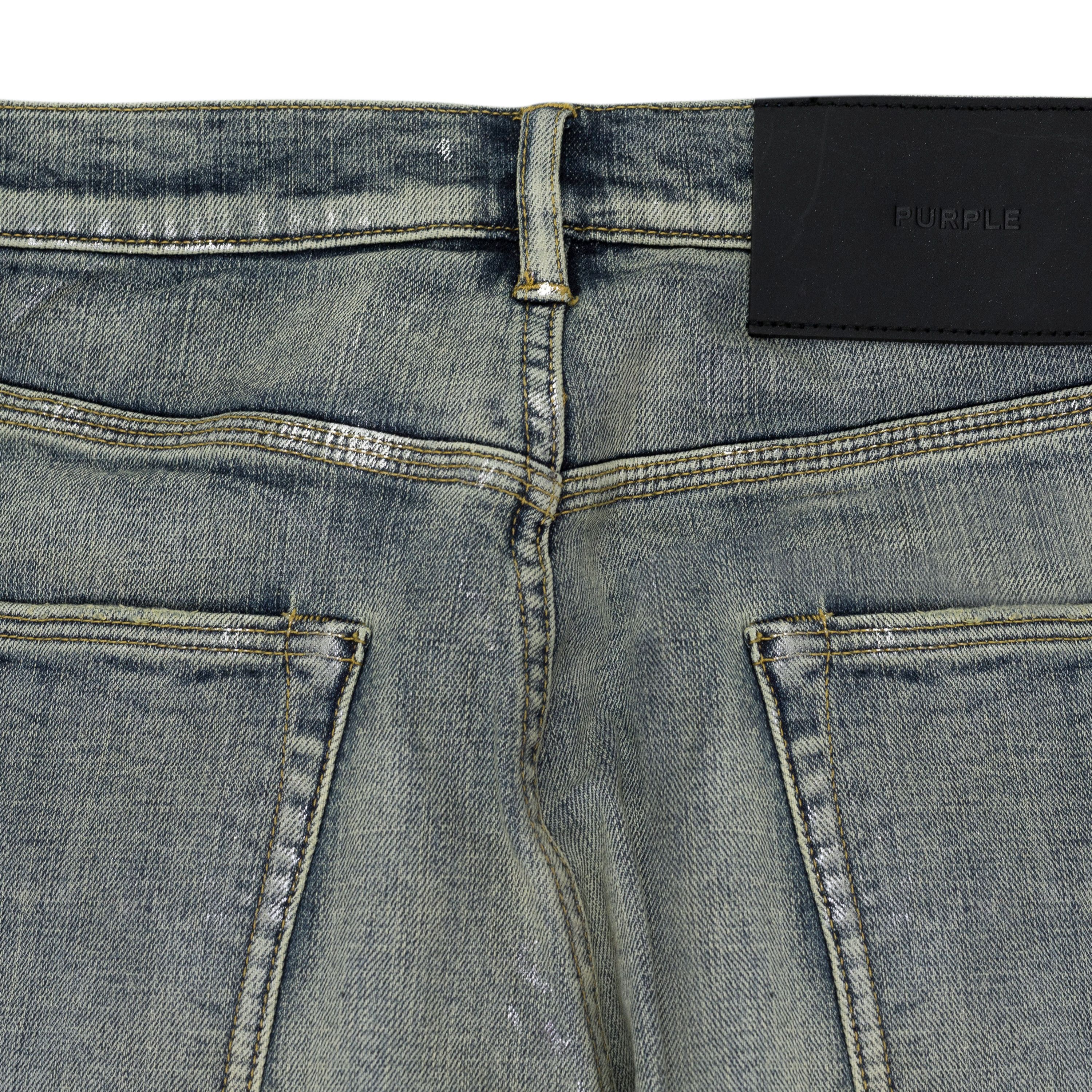 Purple Brand Metallic Silver P001 Jeans SIZE 36 Size US 36 / EU 52 - 4 Thumbnail
