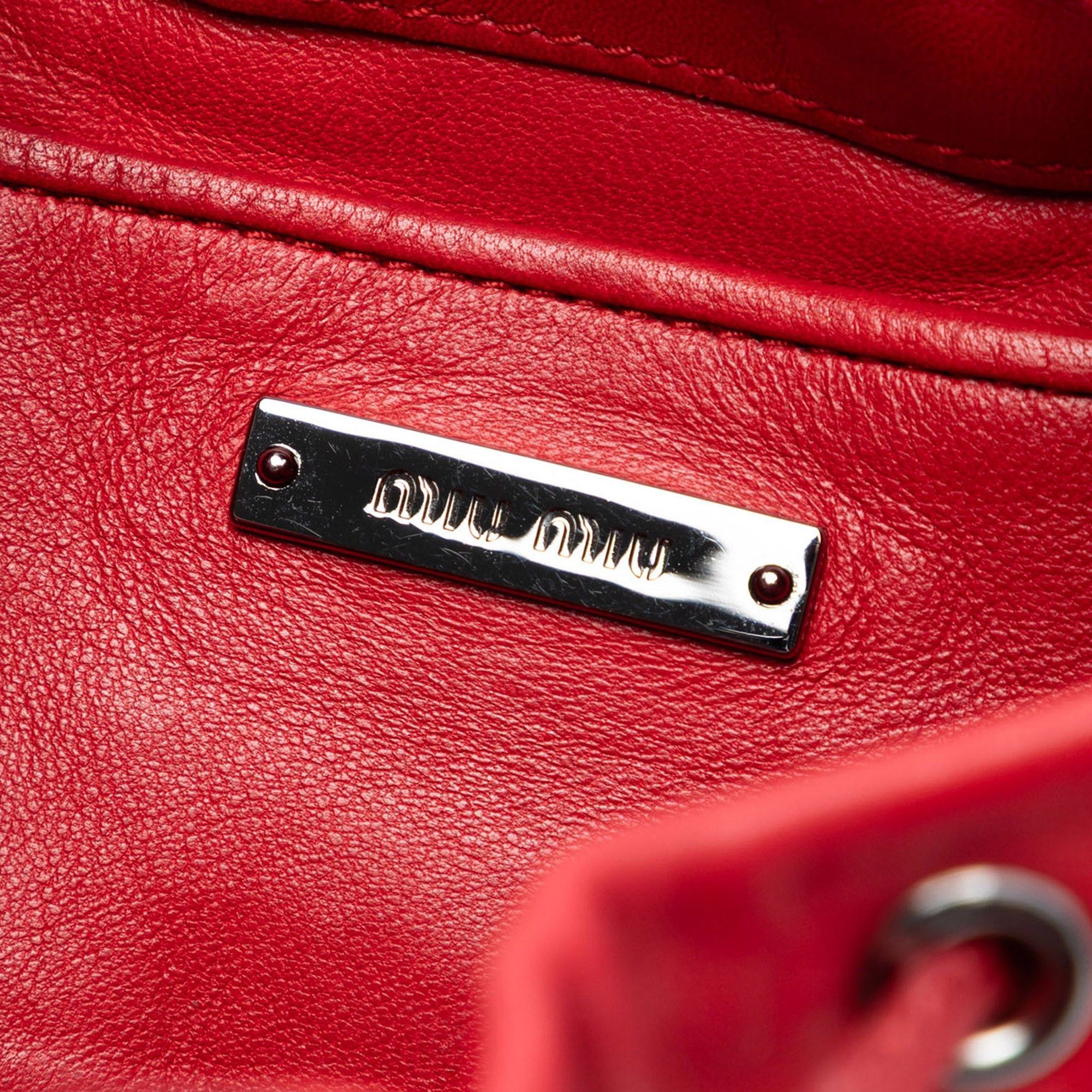 Miu Miu Jeweled Nappa Grommet Starlight Bucket Bag Size ONE SIZE - 5 Thumbnail