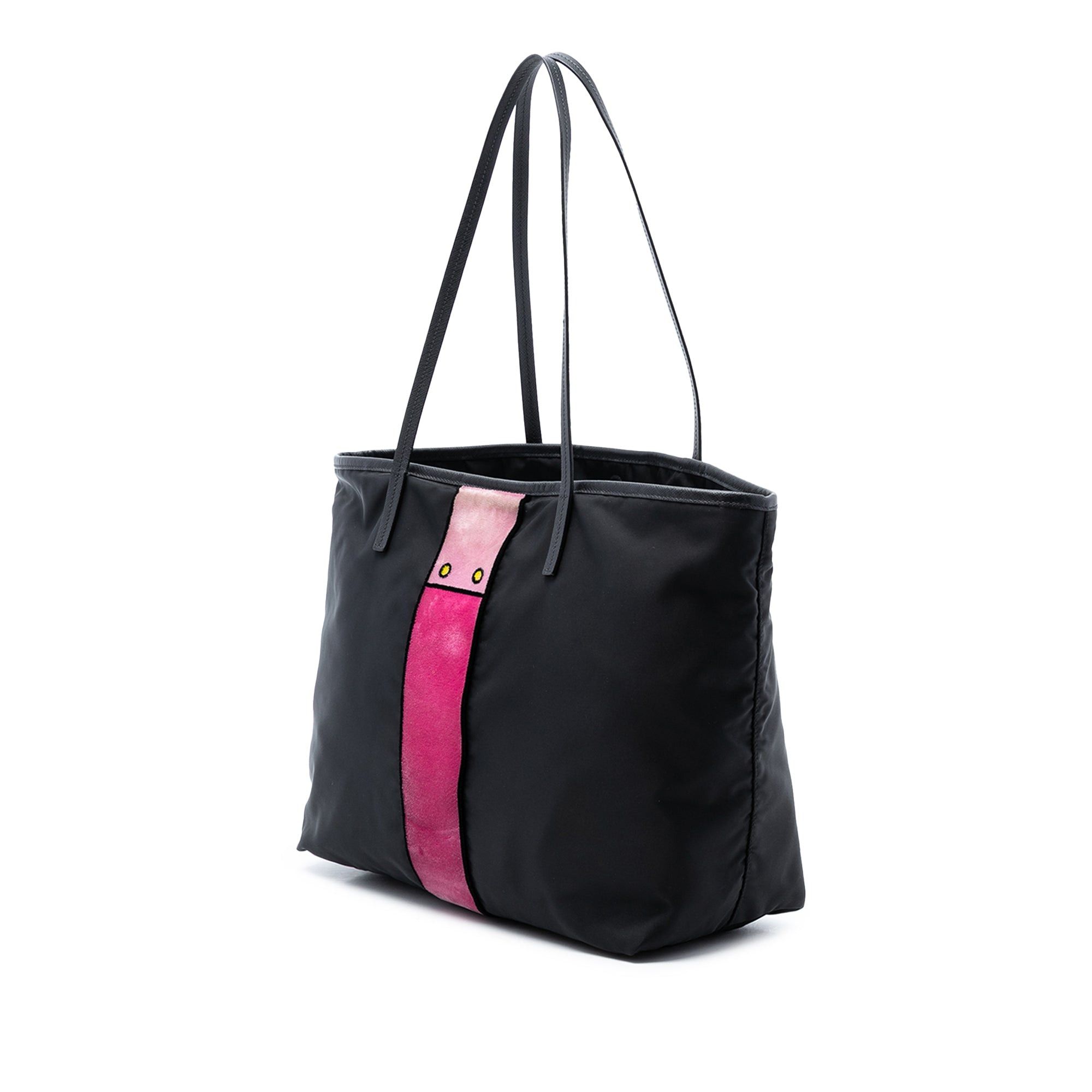 Prada Tessuto Velluto Ricamo Trompe L oeil Tote Size ONE SIZE - 2 Thumbnail