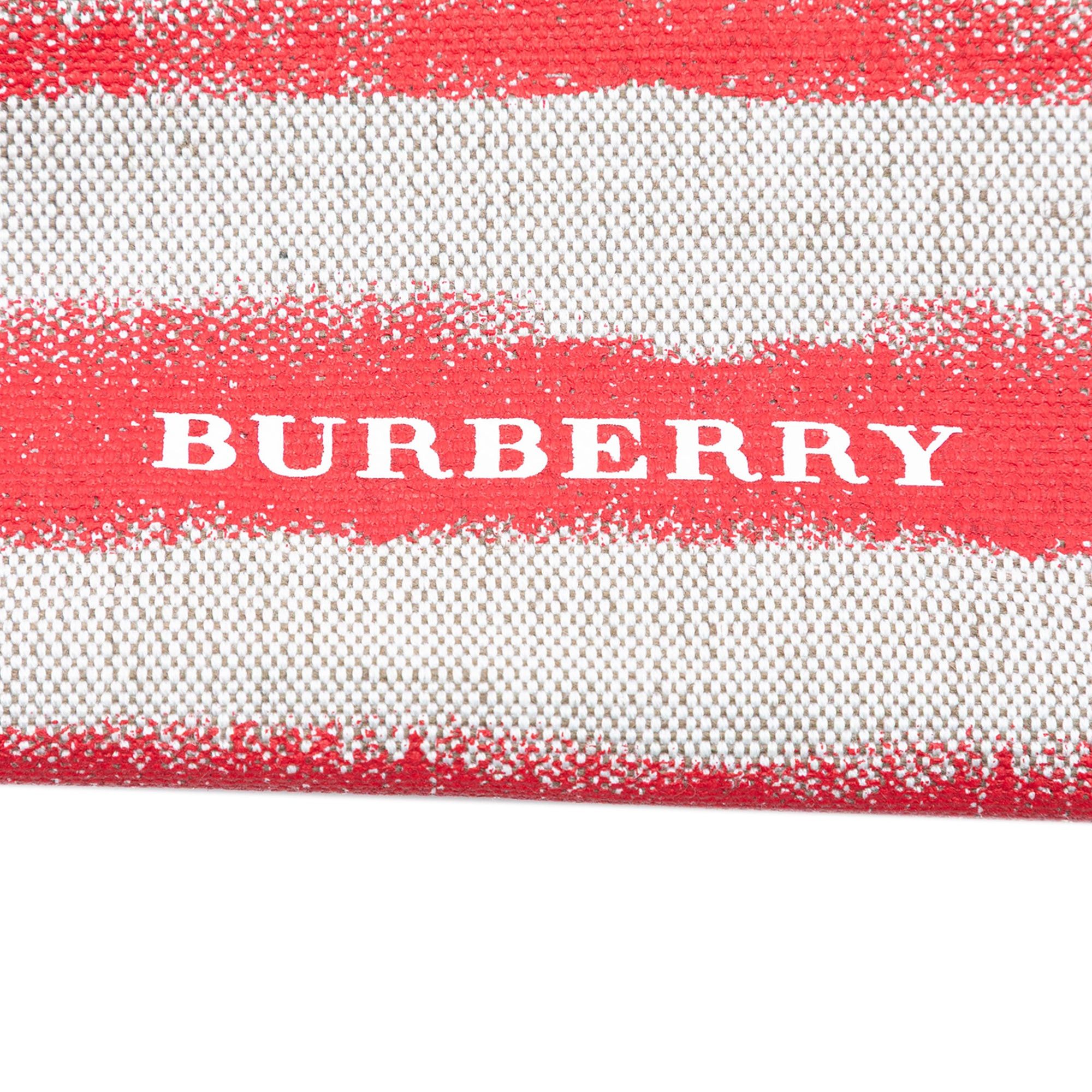 Burberry Canvas Striped Lauriston Tote Size ONE SIZE - 5 Thumbnail