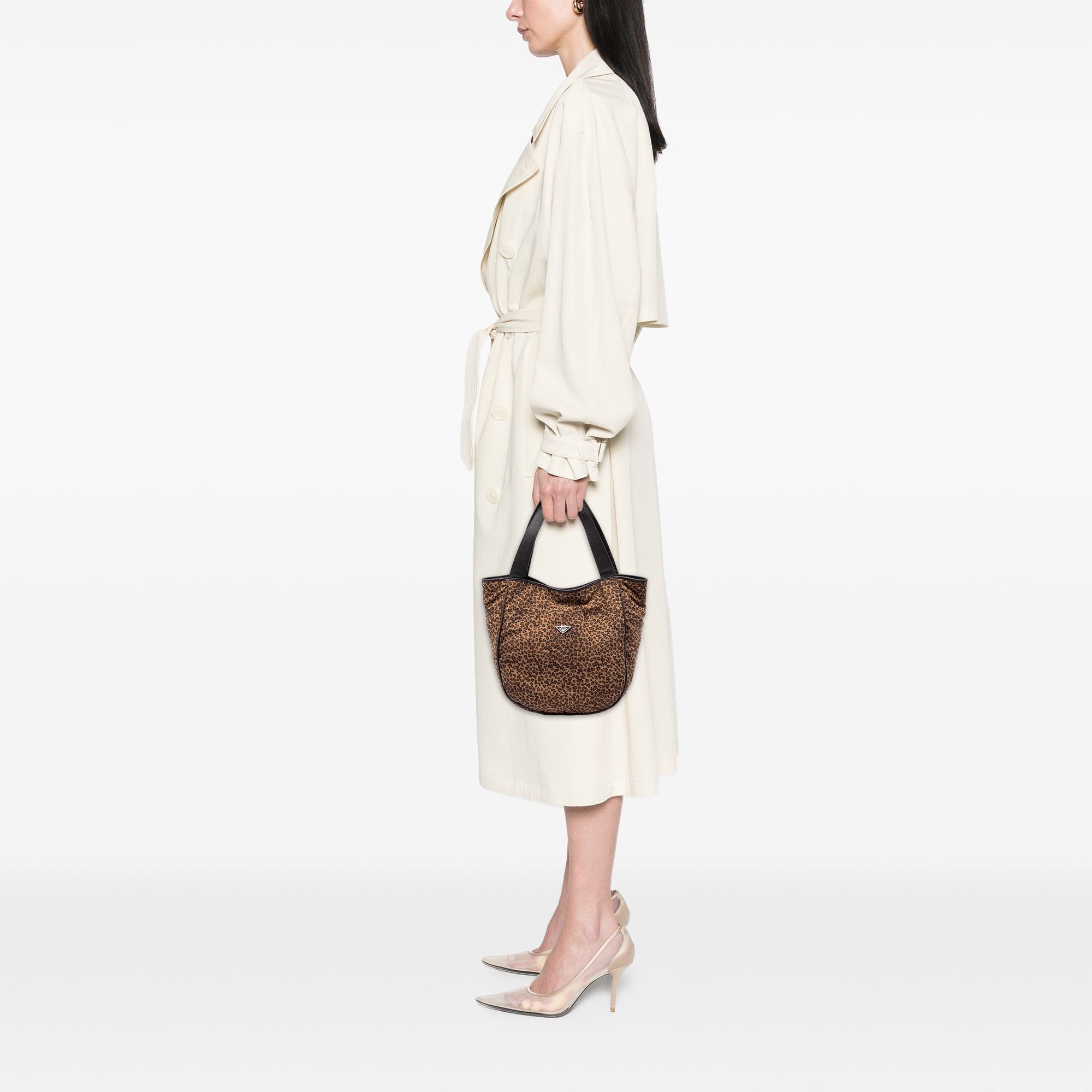 Bottega Veneta Nylon Leopard Print Tote Size ONE SIZE - 7 Thumbnail