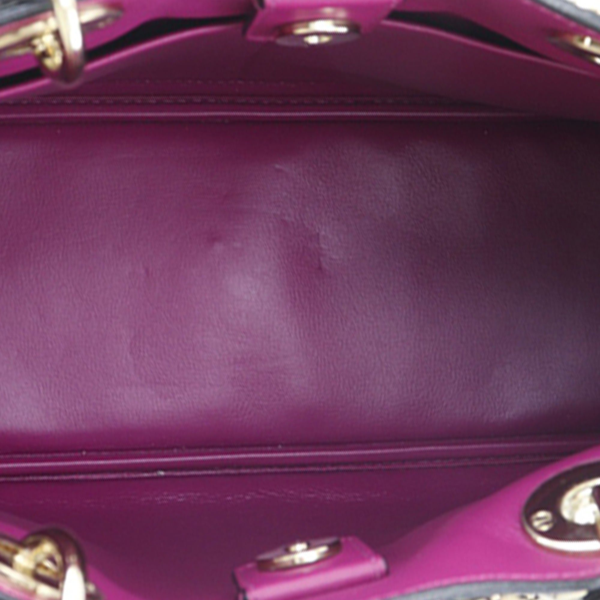 Dior Large Leather Diorissimo Satchel Size ONE SIZE - 9 Thumbnail