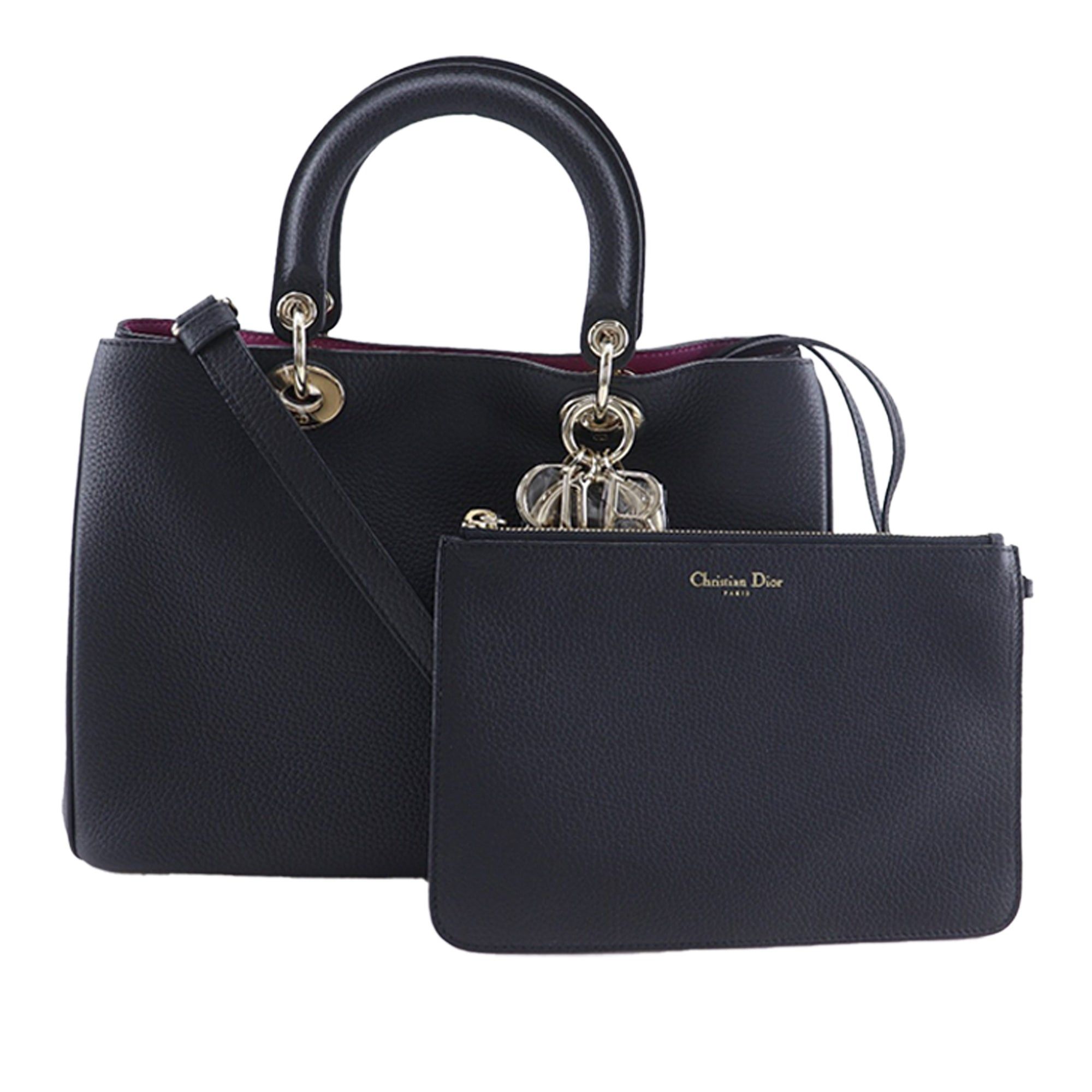 Dior Large Leather Diorissimo Satchel Size ONE SIZE - 17 Thumbnail