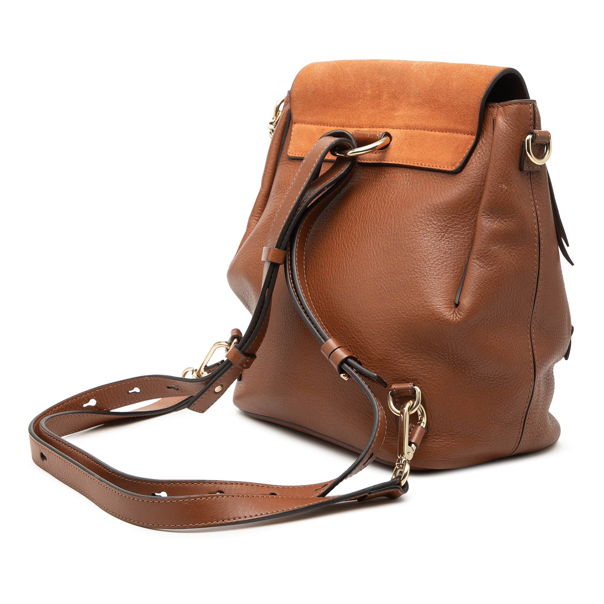 Chloe Medium Calfskin and Suede Faye Backpack Size ONE SIZE - 2 Thumbnail