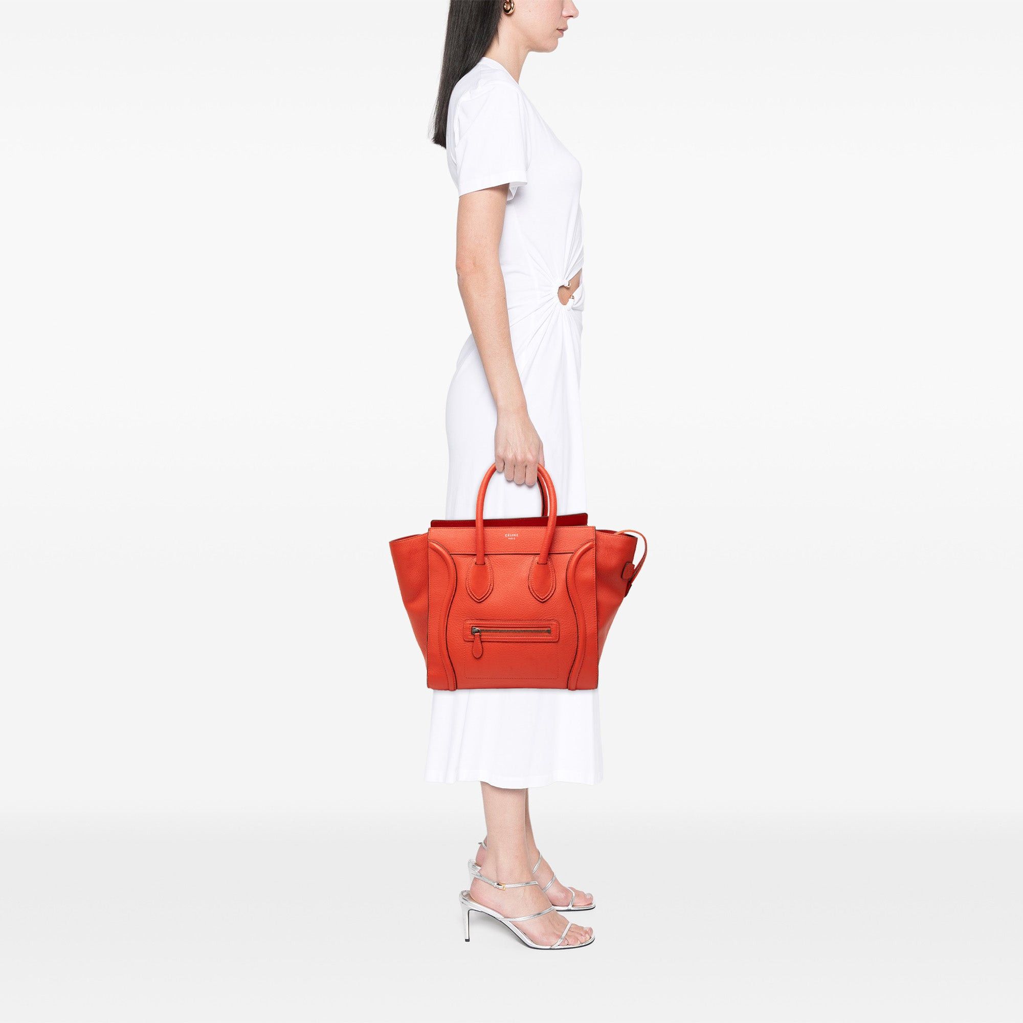 Celine Mini Leather Luggage Tote Size ONE SIZE - 7 Thumbnail