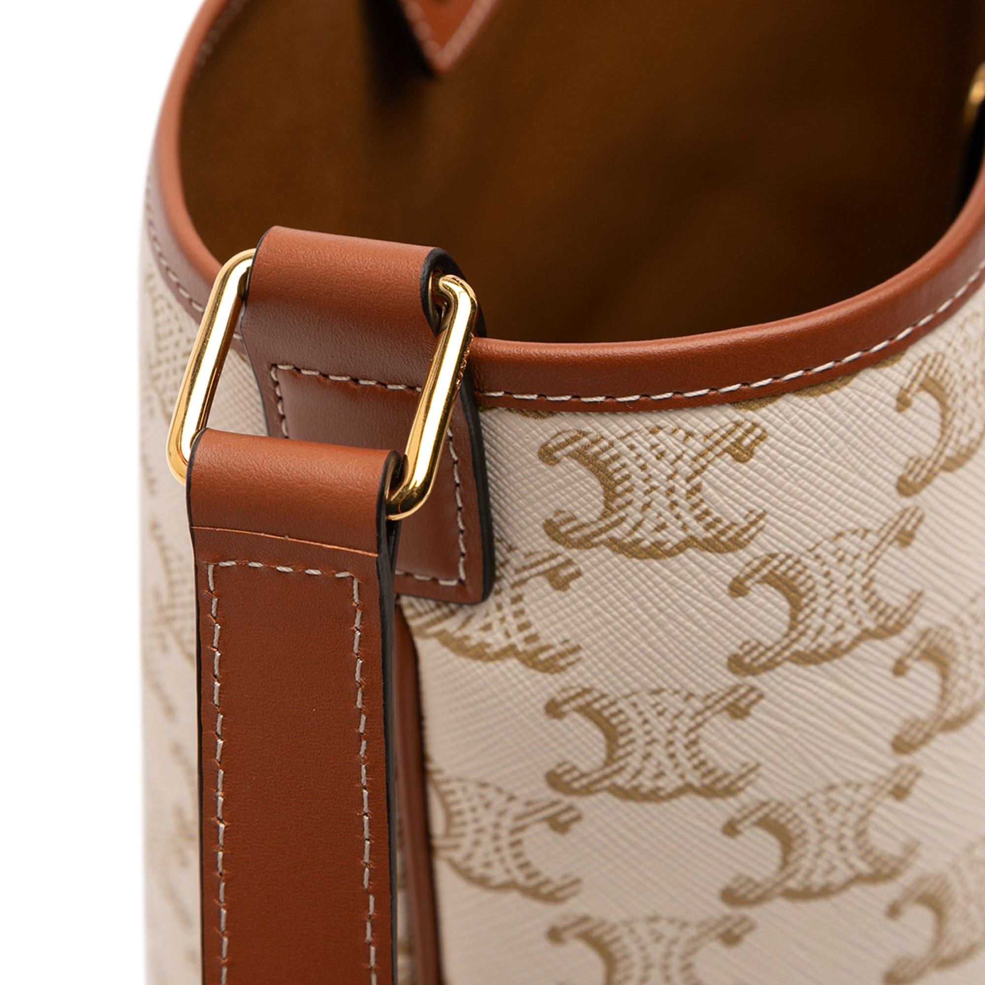 Celine Small Triomphe Coated Canvas Bucket Bag Size ONE SIZE - 7 Thumbnail