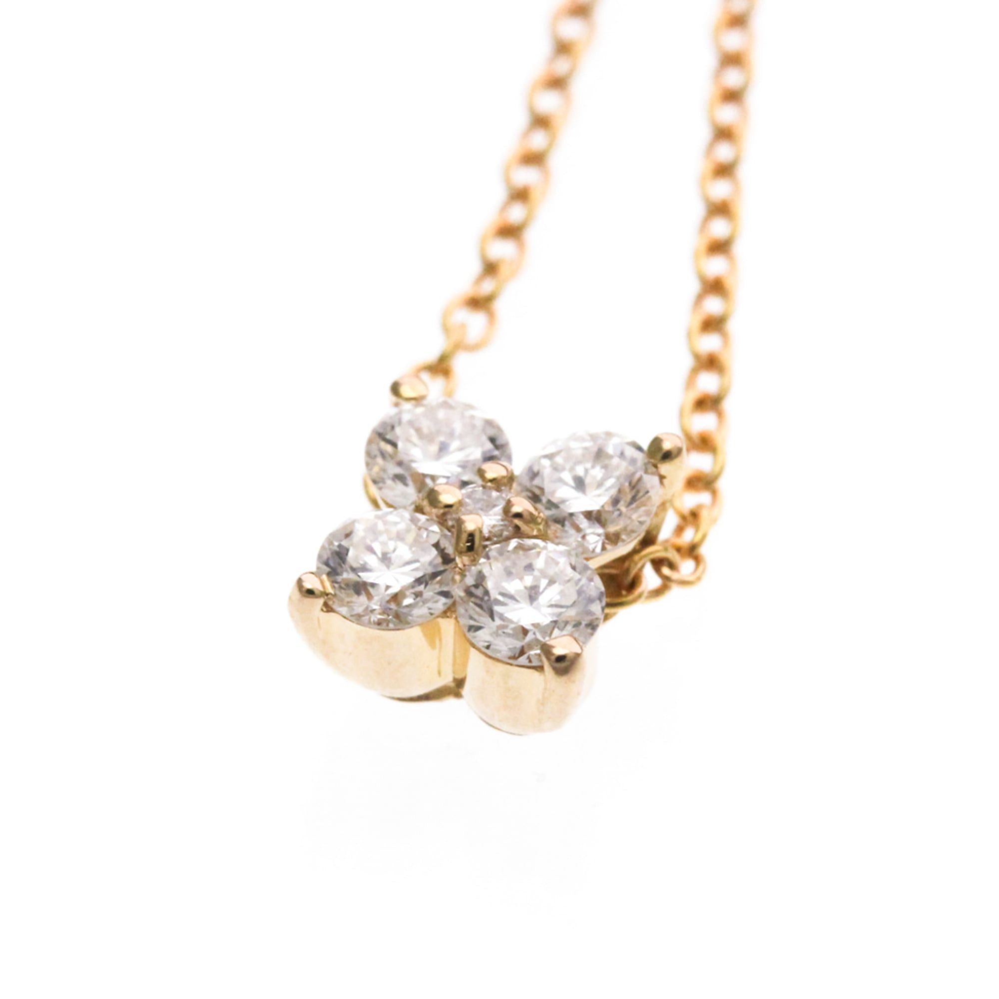 Other Ponte Vecchio Diamond Necklace Pink Gold (18K) Diamond Men,Women Fashion Pendant Necklace (Pink Gold) Size ONE SIZE - 7 Thumbnail
