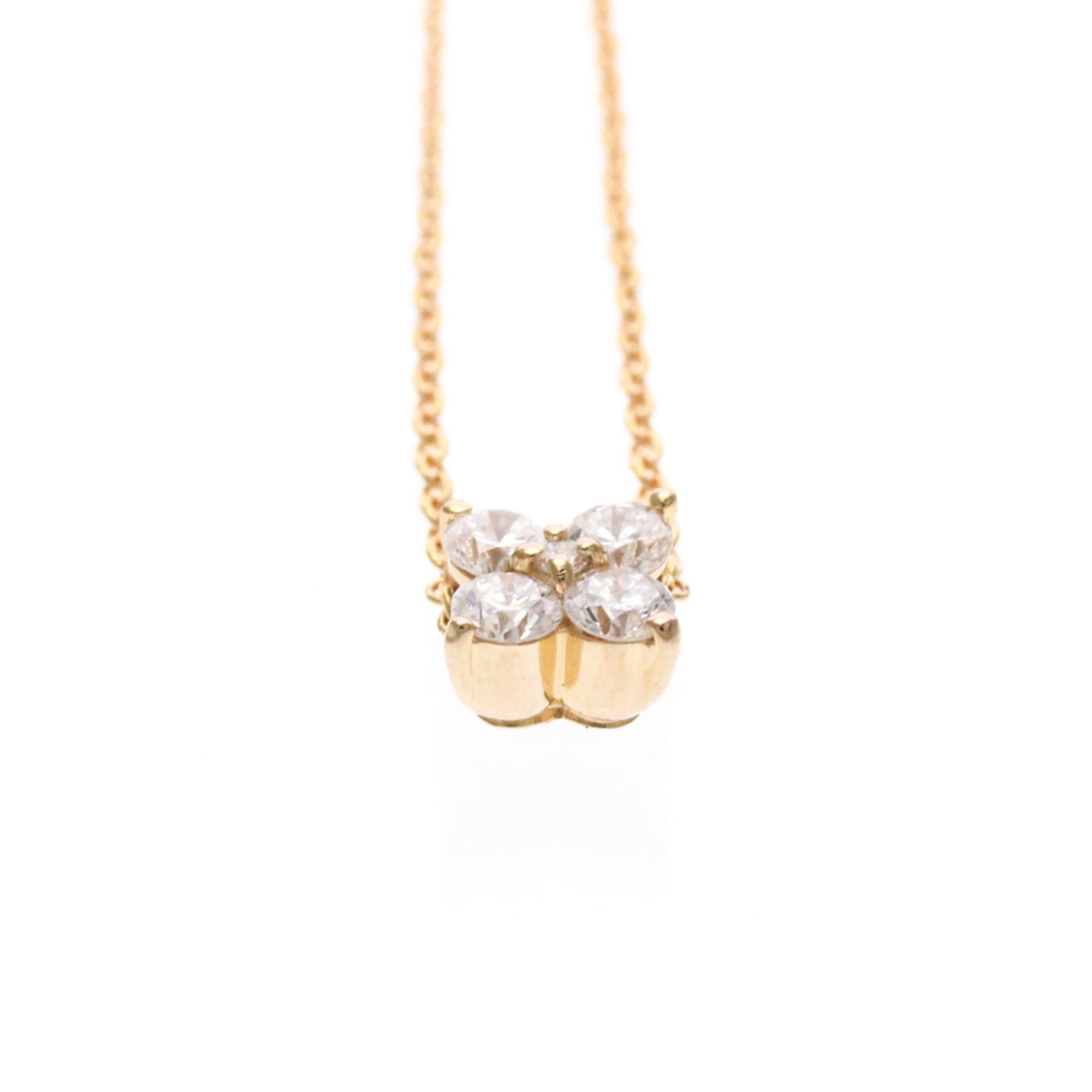 Other Ponte Vecchio Diamond Necklace Pink Gold (18K) Diamond Men,Women Fashion Pendant Necklace (Pink Gold) Size ONE SIZE - 5 Thumbnail