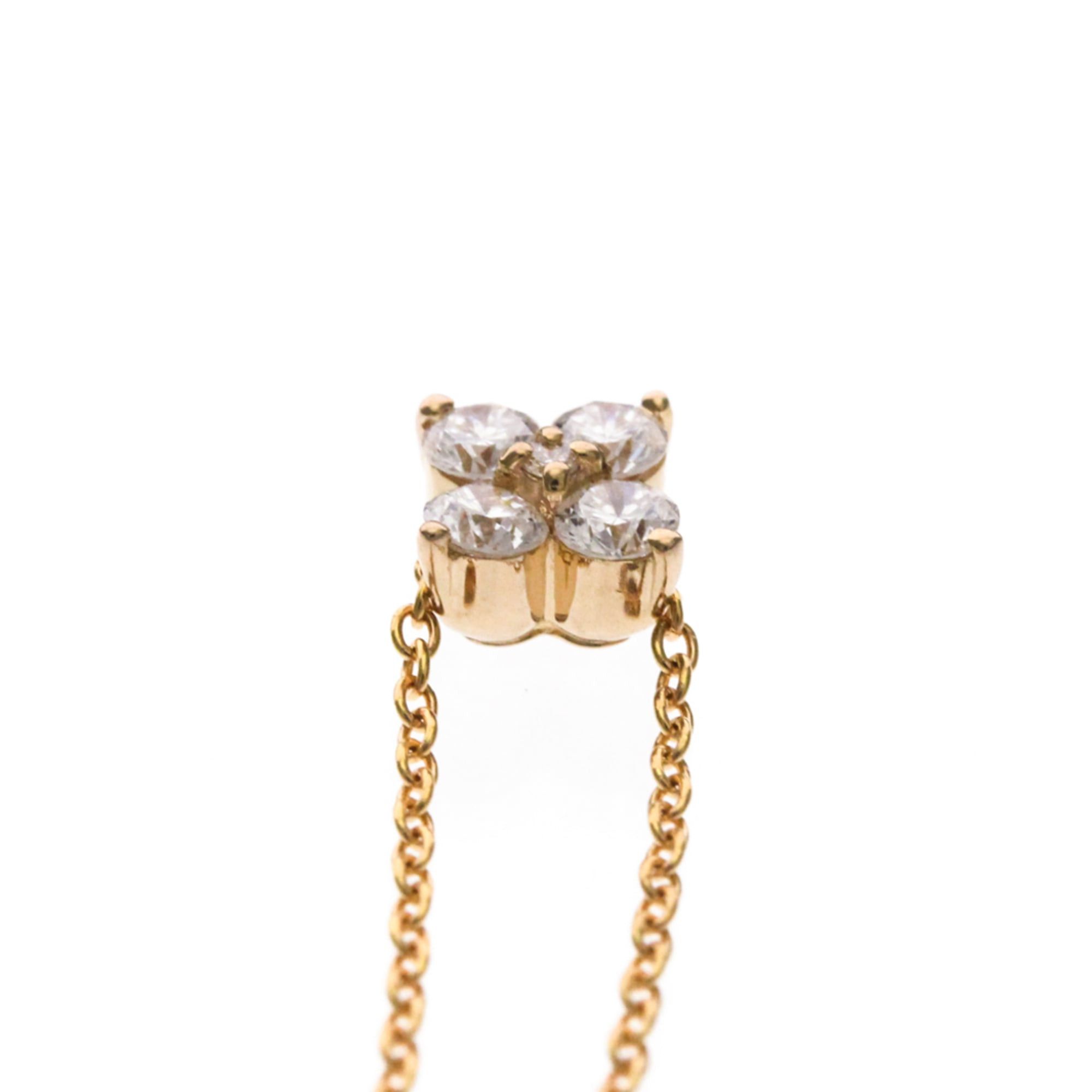 Other Ponte Vecchio Diamond Necklace Pink Gold (18K) Diamond Men,Women Fashion Pendant Necklace (Pink Gold) Size ONE SIZE - 6 Thumbnail