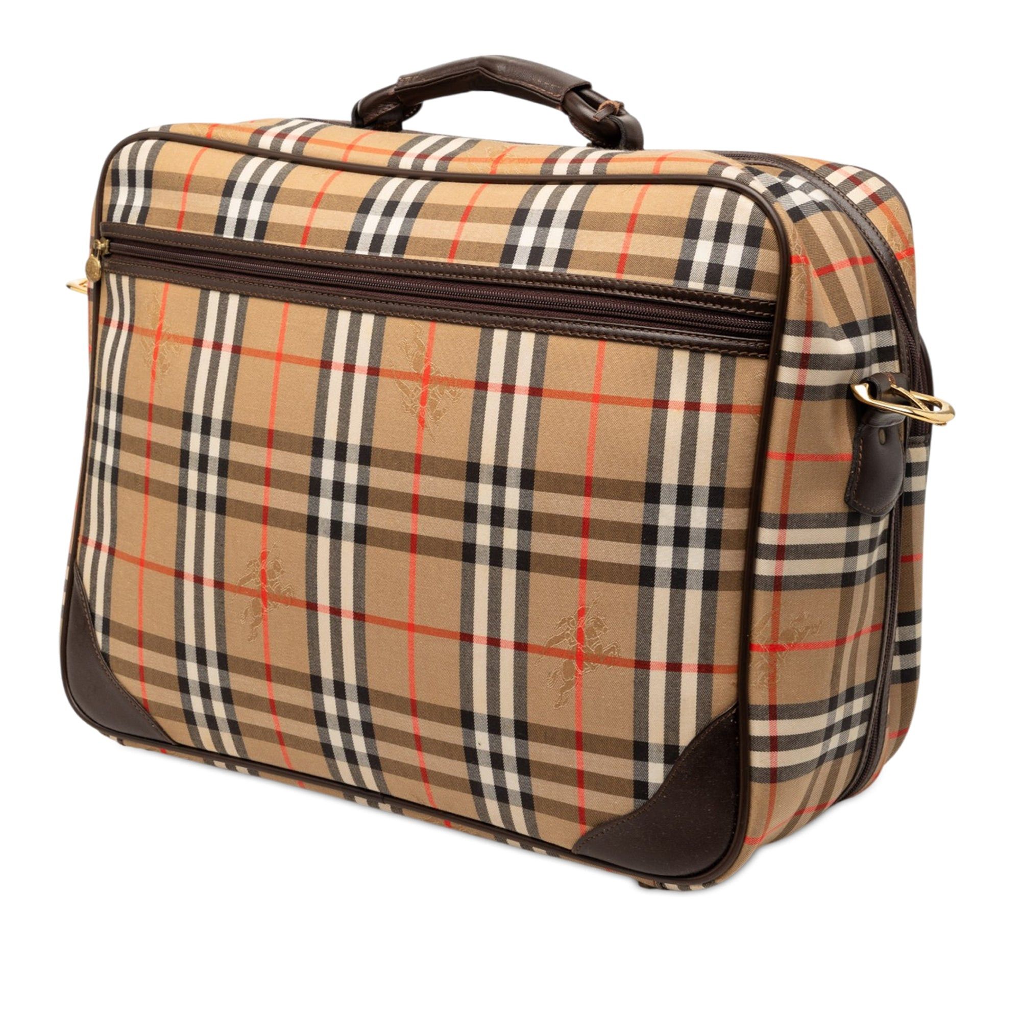 Burberry Haymarket Check Canvas Briefcase Size ONE SIZE - 2 Thumbnail