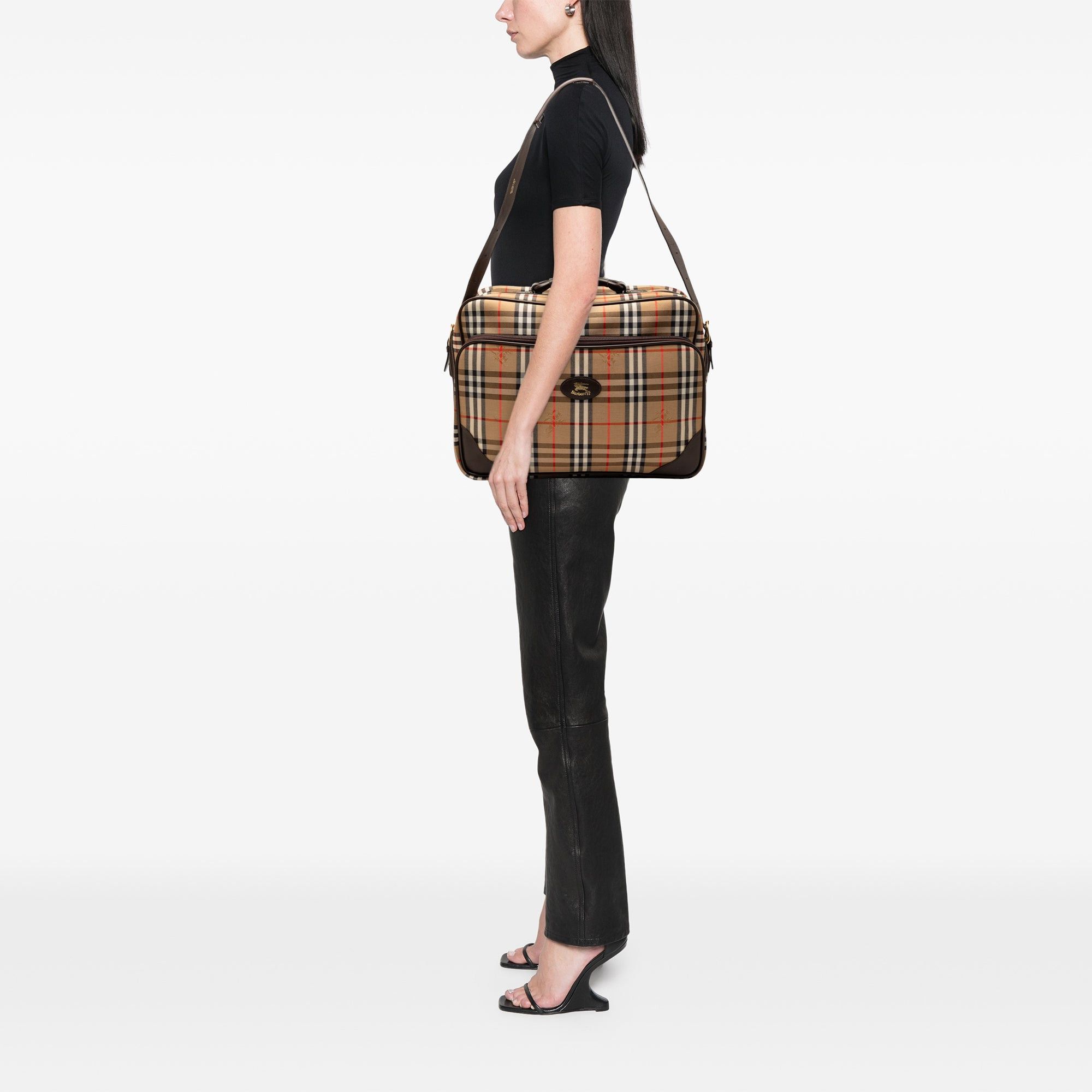 Burberry Haymarket Check Canvas Briefcase Size ONE SIZE - 6 Thumbnail