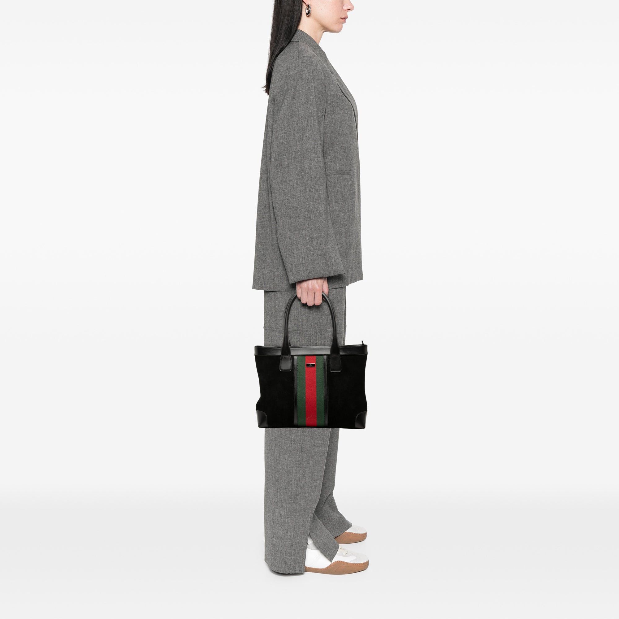 Gucci Suede Web Tote Size ONE SIZE - 7 Thumbnail