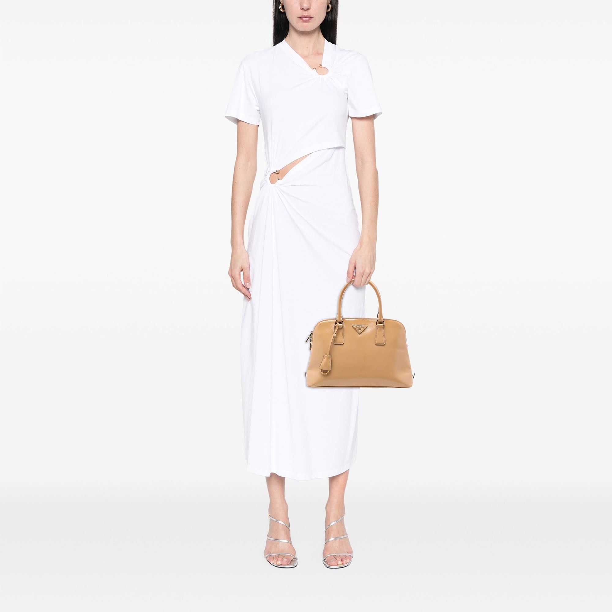 Prada Medium Saffiano Vernice Promenade Satchel Size ONE SIZE - 6 Thumbnail