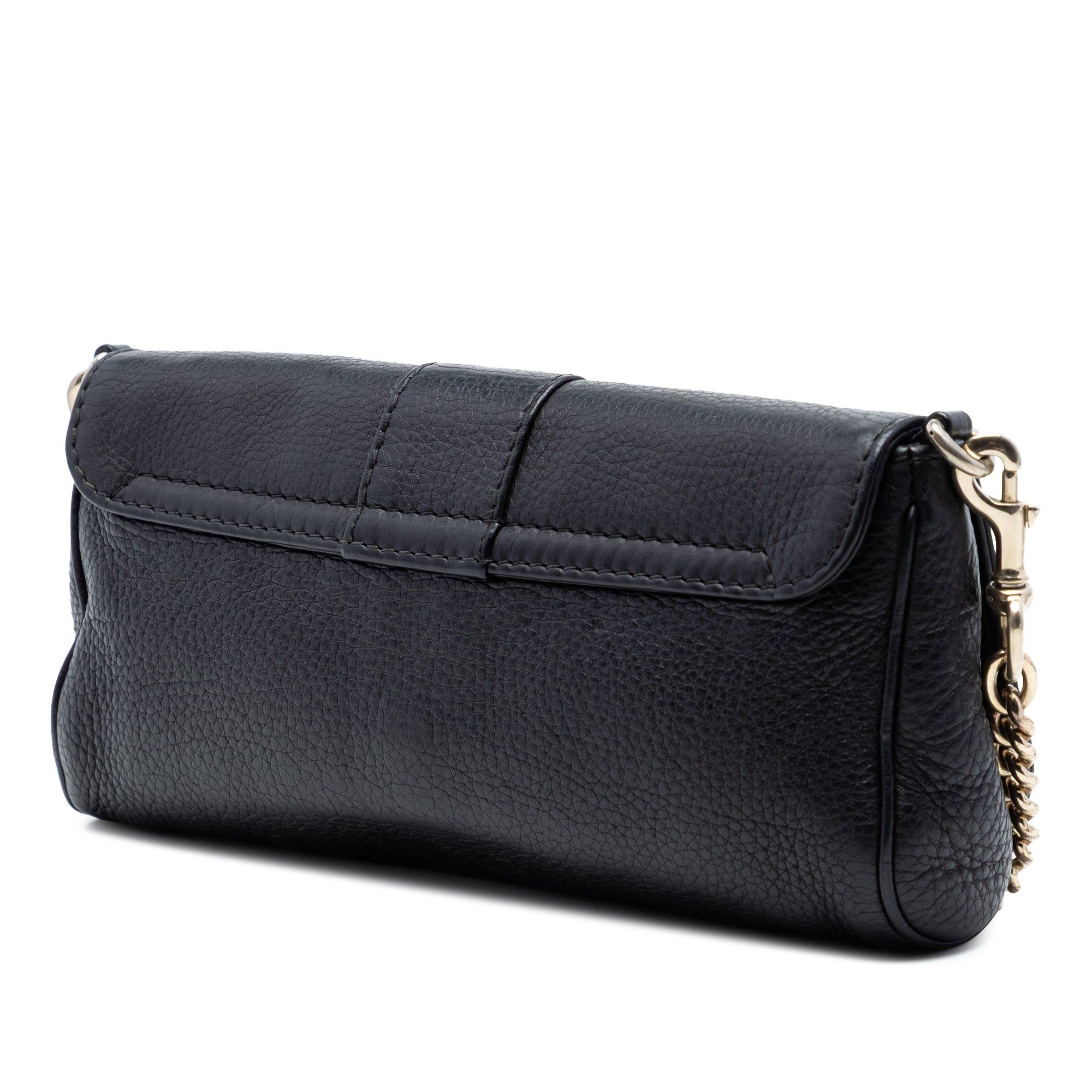 Gucci Pebbled Leather Greenwich Clutch with Chain Size ONE SIZE - 2 Thumbnail