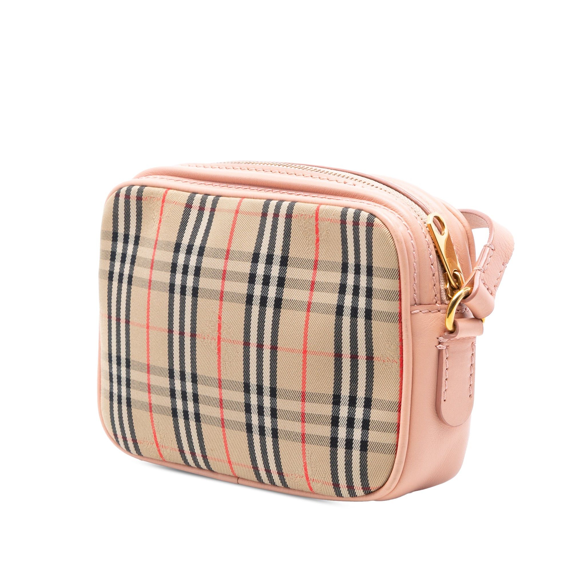 Burberry 1983 Knight Check Canvas and Calfskin Link Camera Bag Size ONE SIZE - 2 Thumbnail