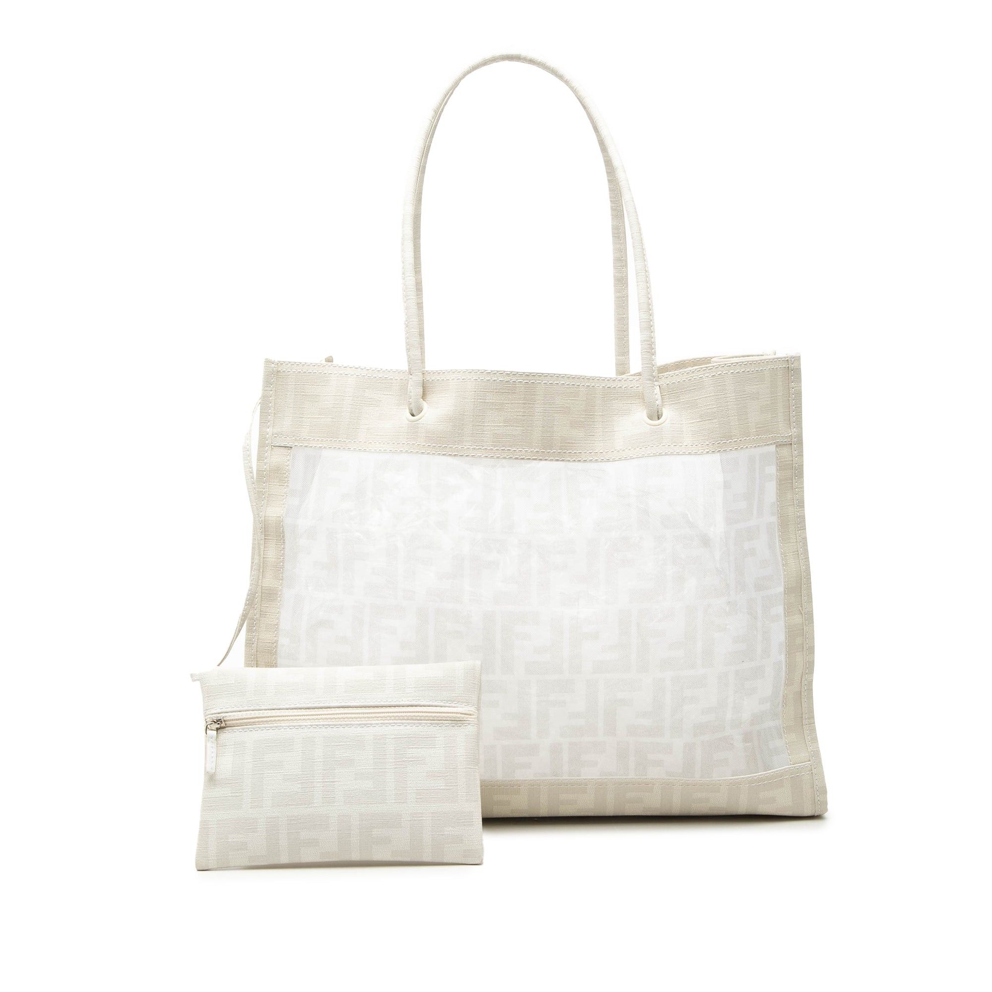 Fendi Coated Canvas Trimmed Zucca Mesh Tote Size ONE SIZE - 8 Thumbnail
