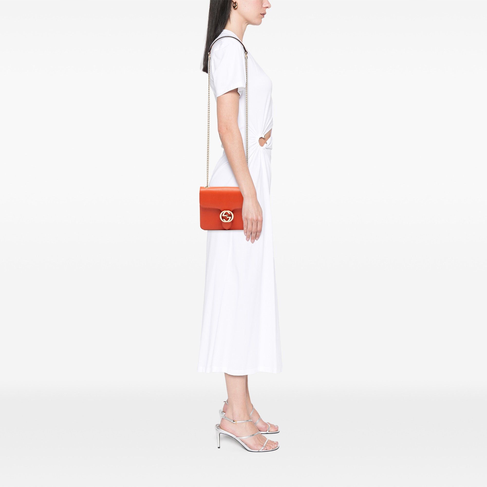 Gucci Small Dollar Calfskin Interlocking G Crossbody Size ONE SIZE - 7 Thumbnail