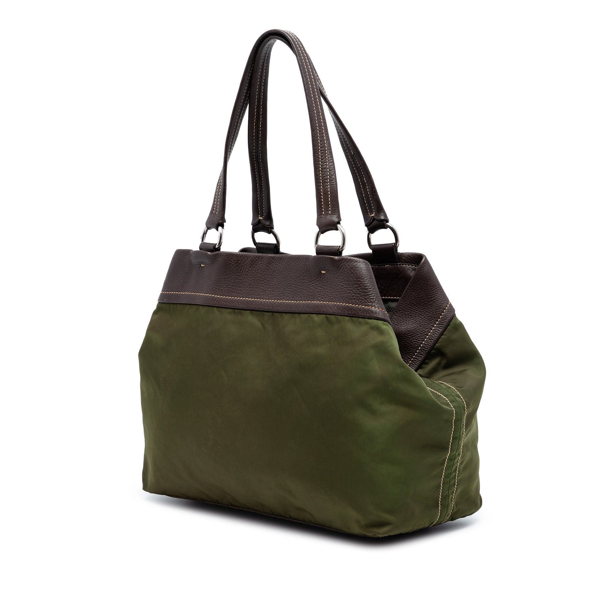 Prada Tessuto and Leather Tote Size ONE SIZE - 2 Thumbnail