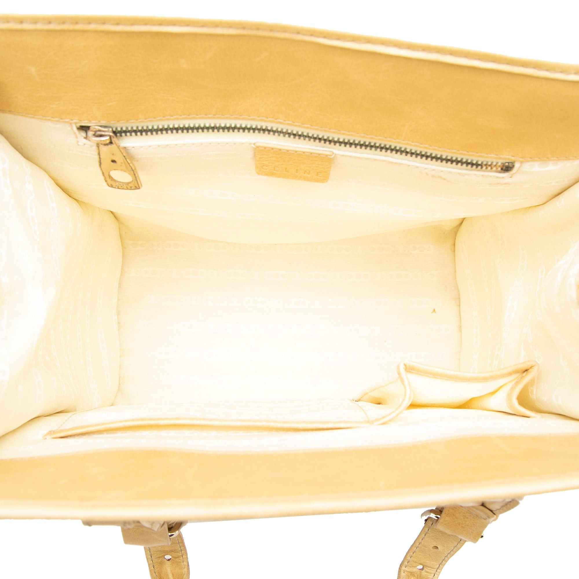 Celine Spiraling Macadam Embossed Leather Top Handle Bag Size ONE SIZE - 4 Thumbnail