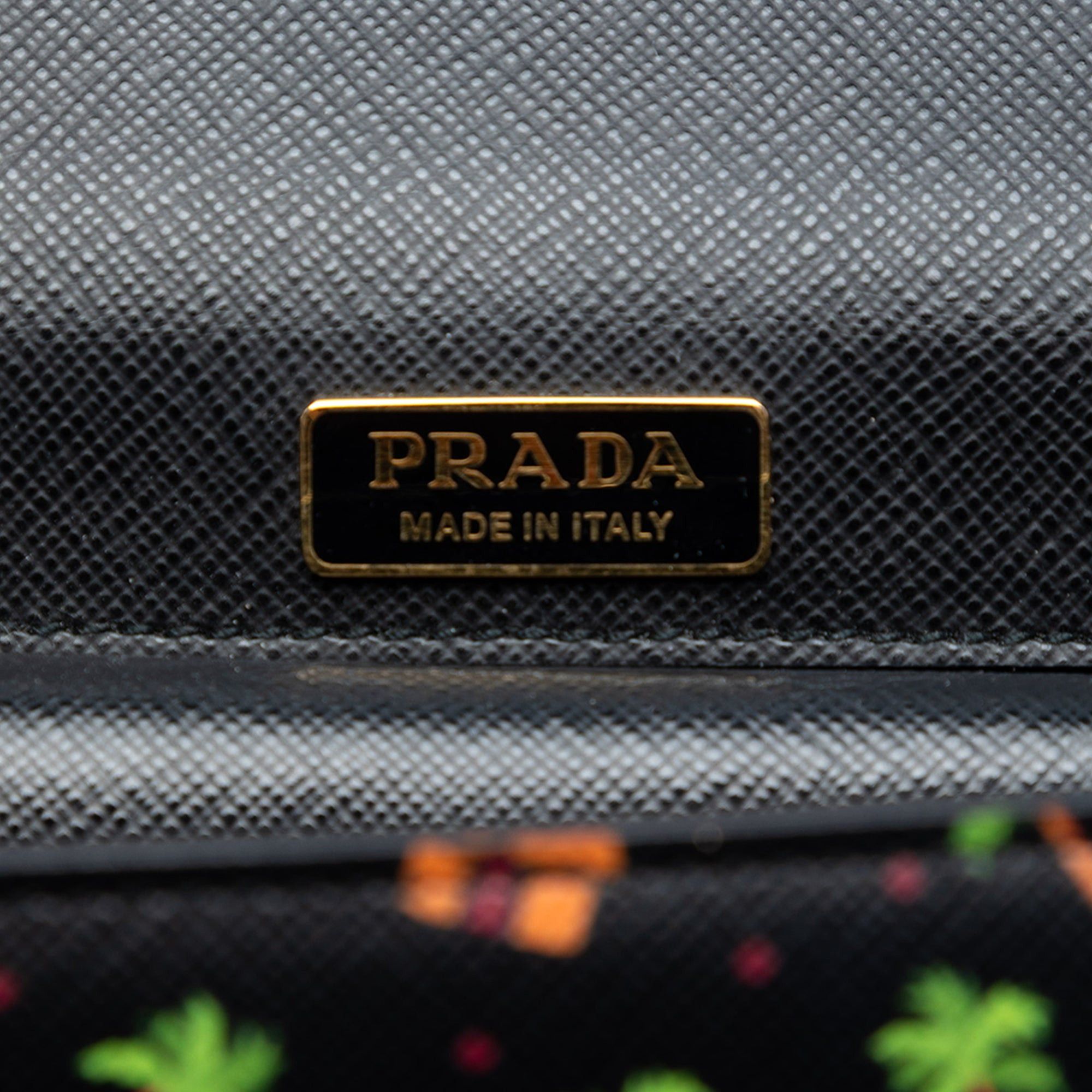 Prada Saffiano Palm Tree and Hut Print Flap Crossbody Size ONE SIZE - 5 Thumbnail
