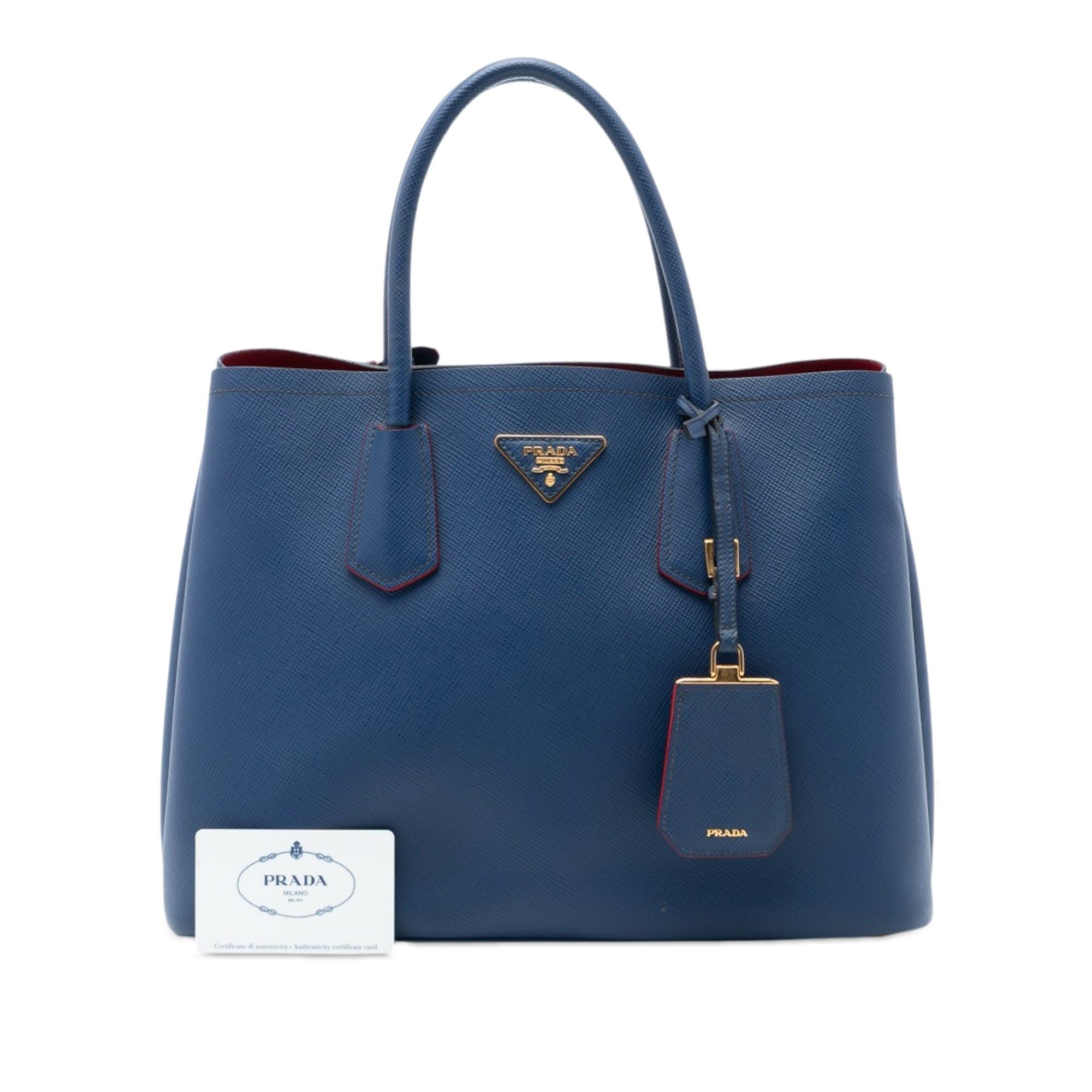 Prada Medium Saffiano Cuir Double Satchel Size ONE SIZE - 7 Thumbnail