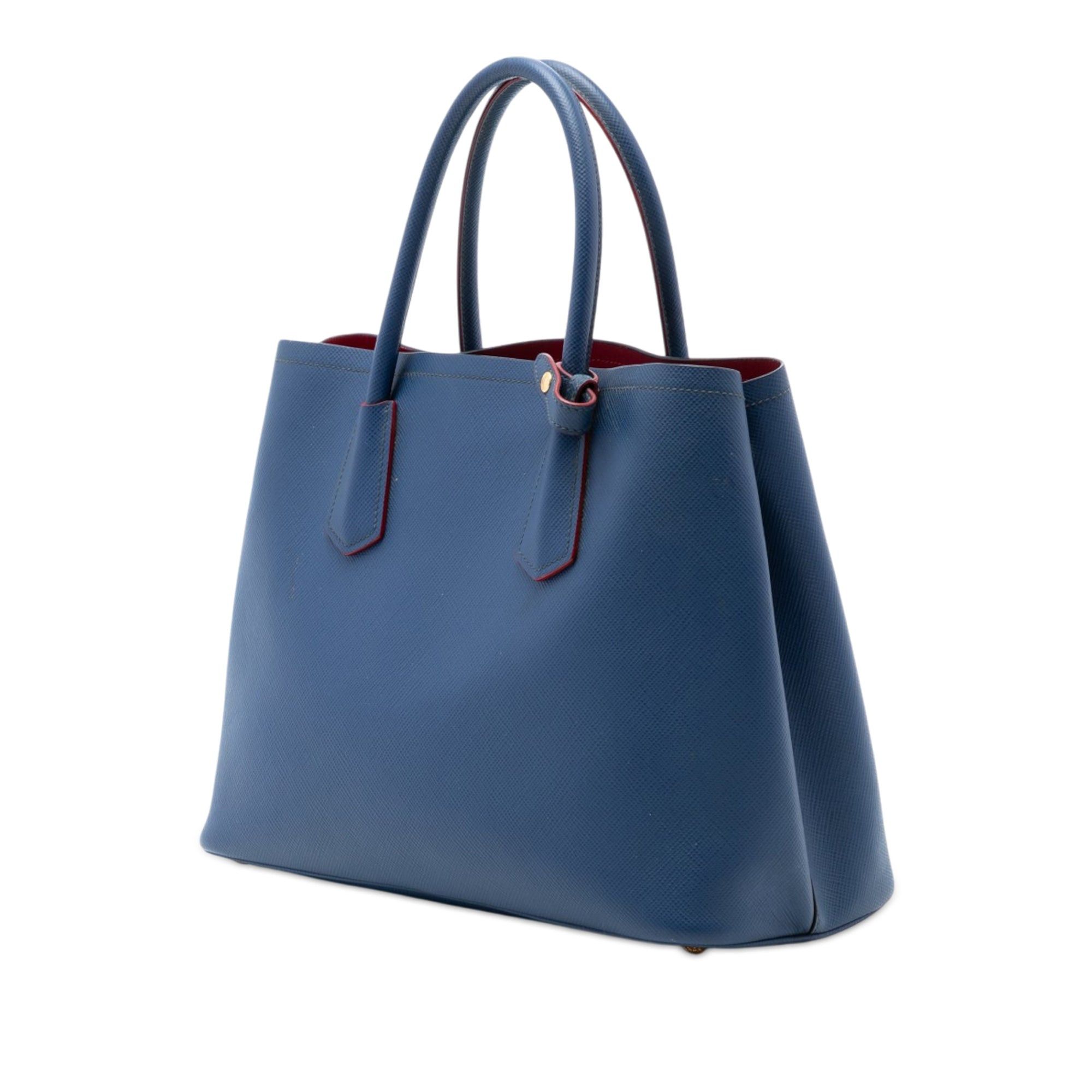 Prada Medium Saffiano Cuir Double Satchel Size ONE SIZE - 2 Thumbnail