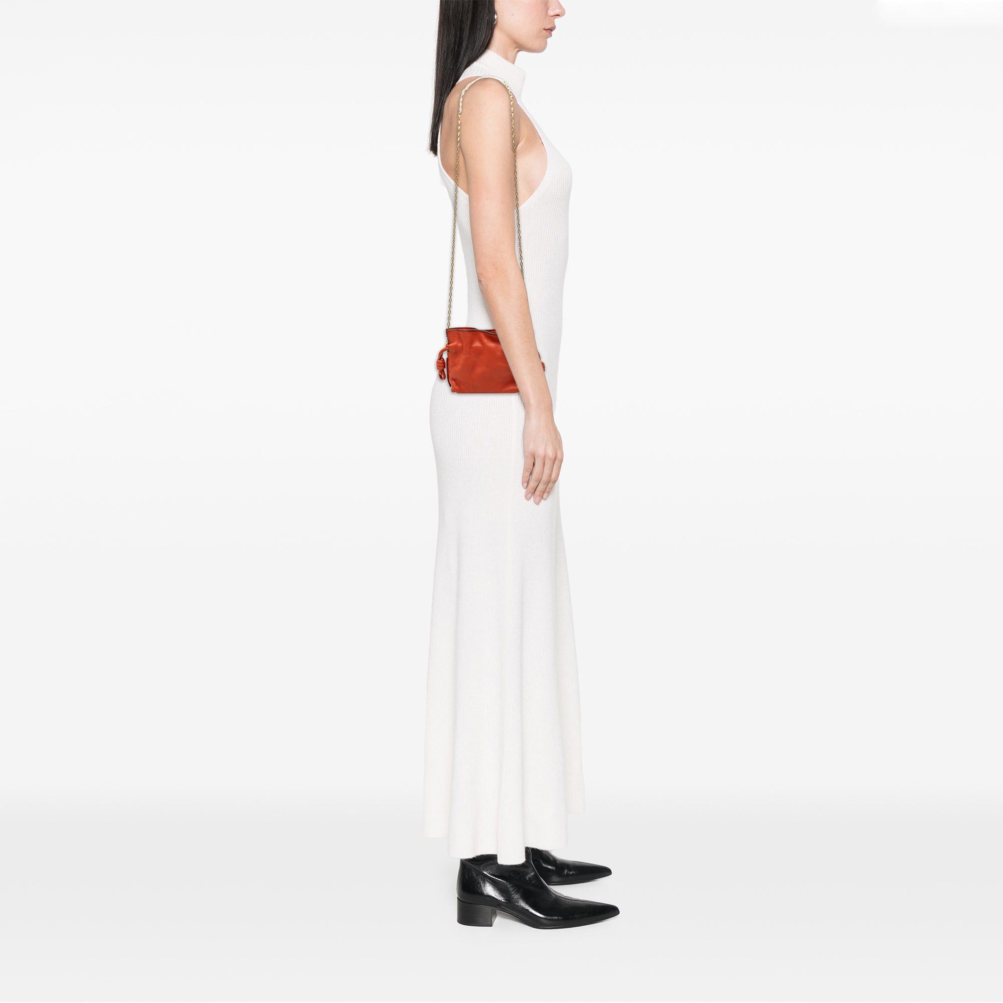 Loewe Nano Leather Flamenco Knot Chain Crossbody Size ONE SIZE - 7 Thumbnail